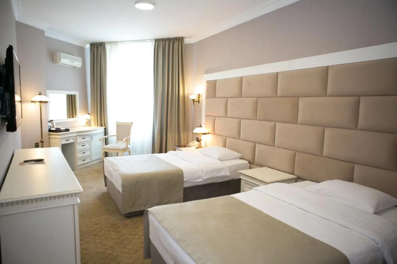 Property building, Bed in Kazakhstan Hotel