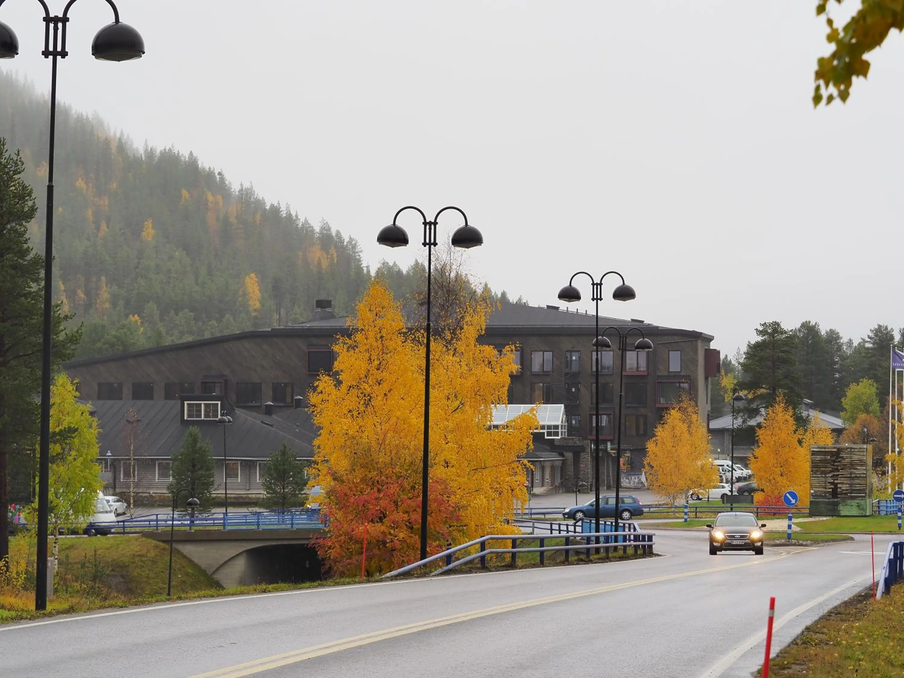 Quiet street view in Levi Hotel Spa