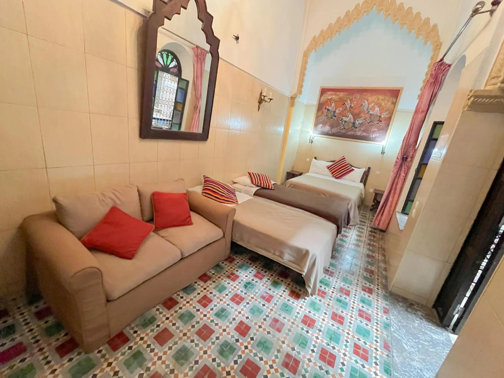 Bed in Riad Baddi