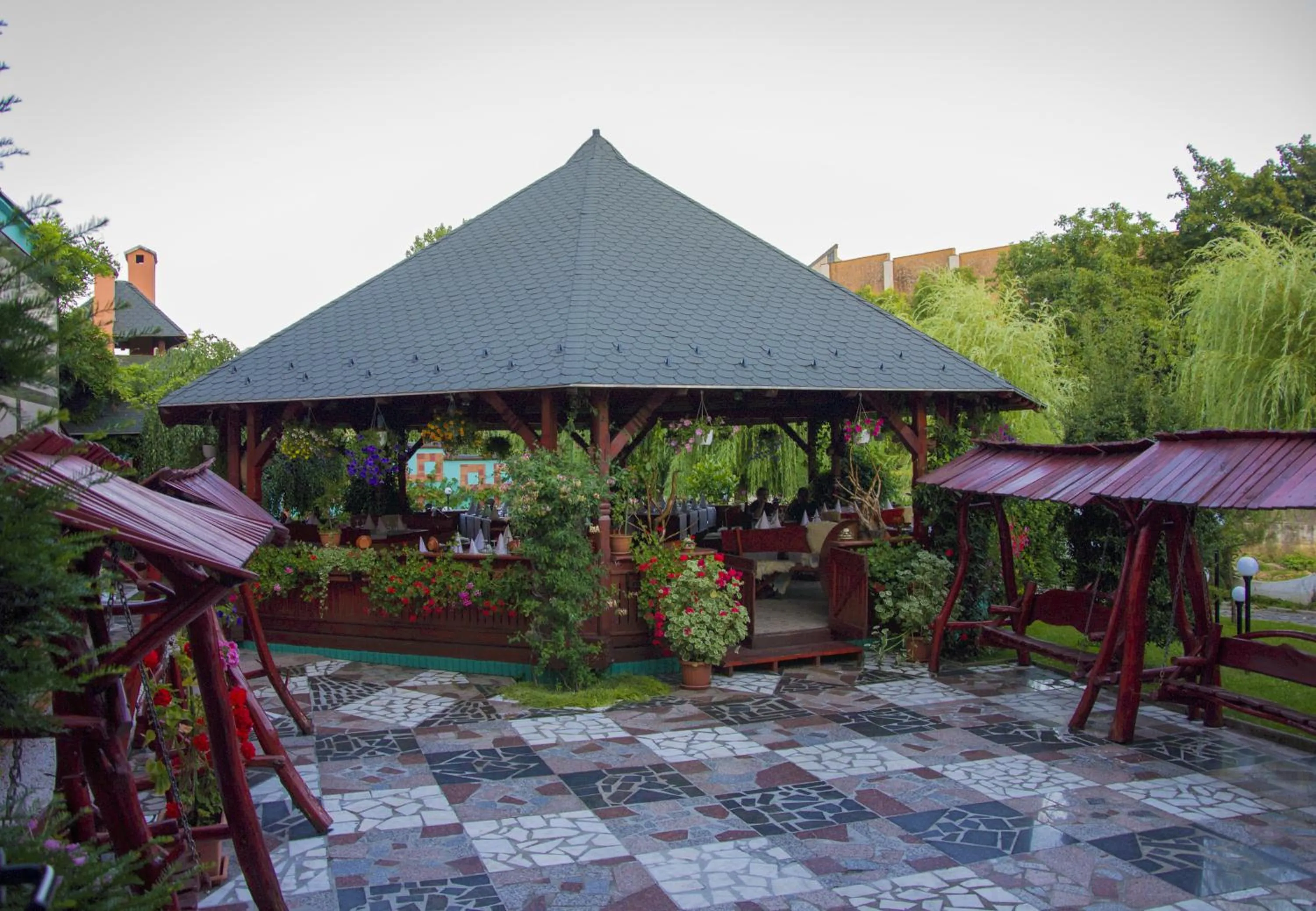 Garden in Hotel Carpati