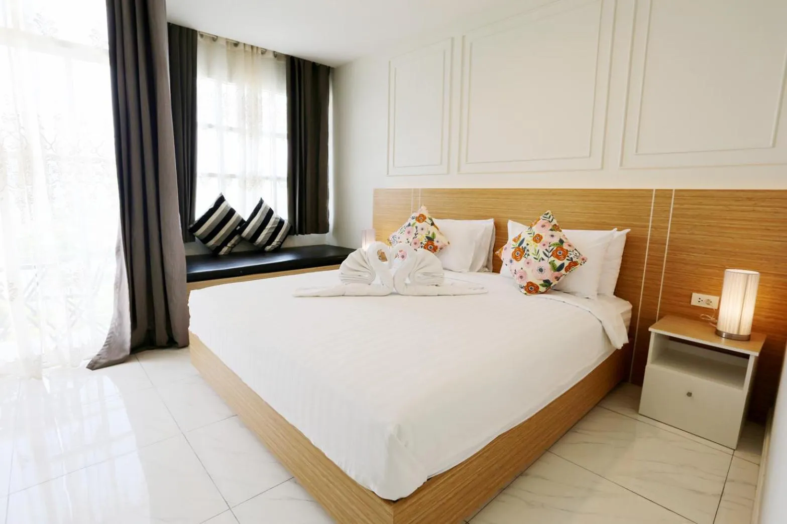 Bed in Pua De View Boutique Resort