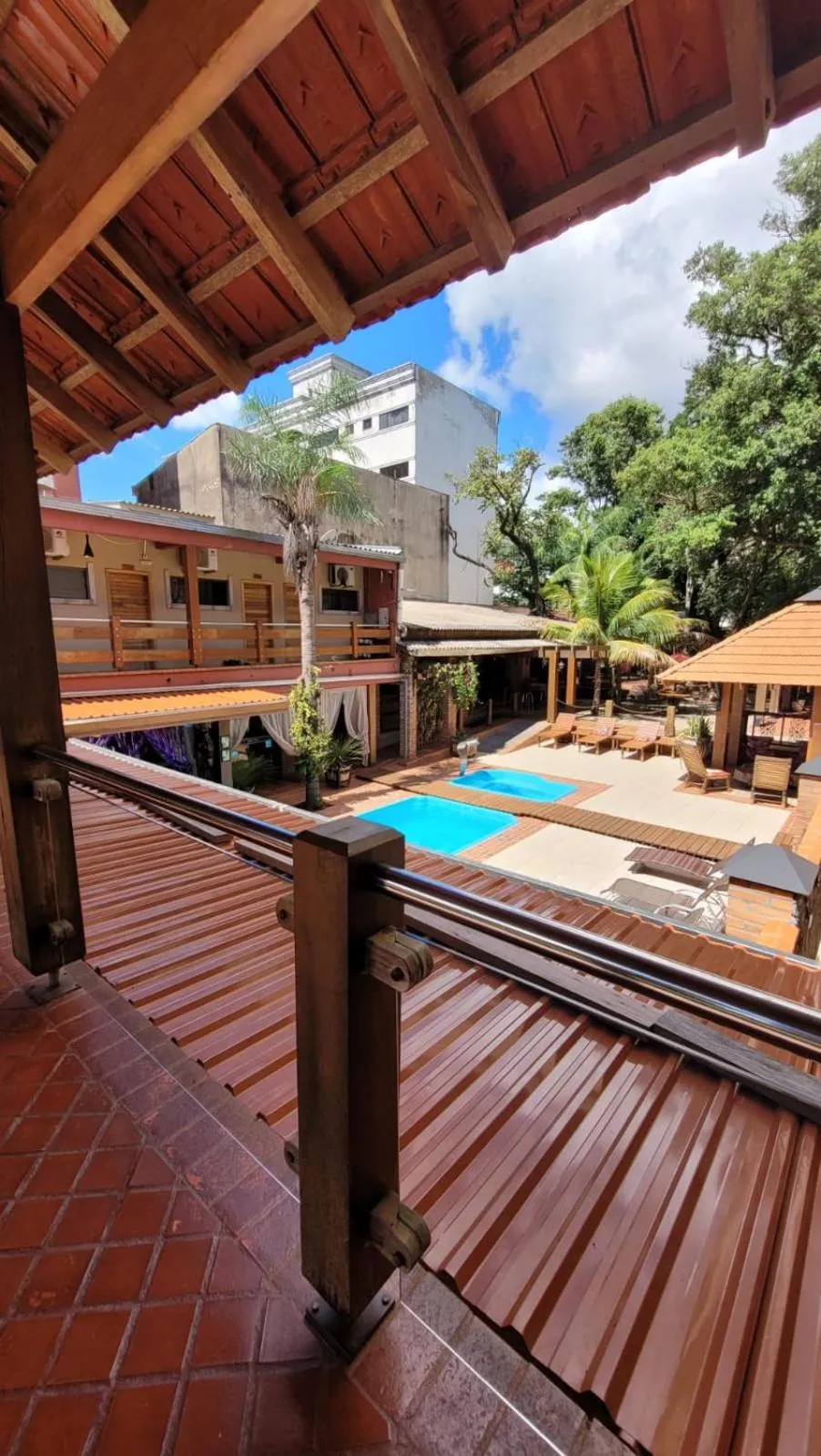 Balcony/Terrace in Pousada Sonho Meu Foz