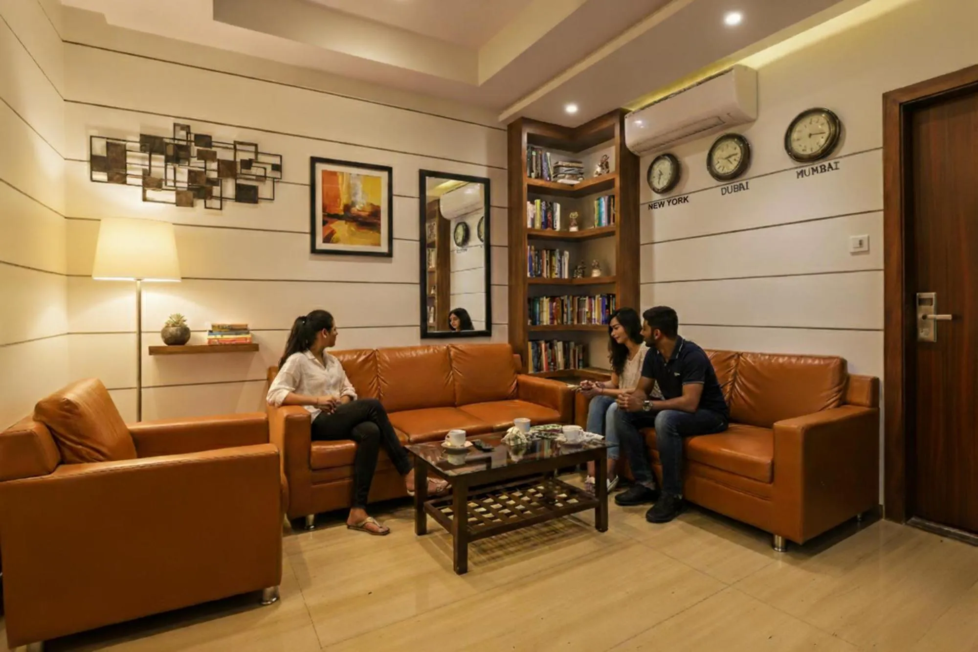 Seating area in Via Empire Suite