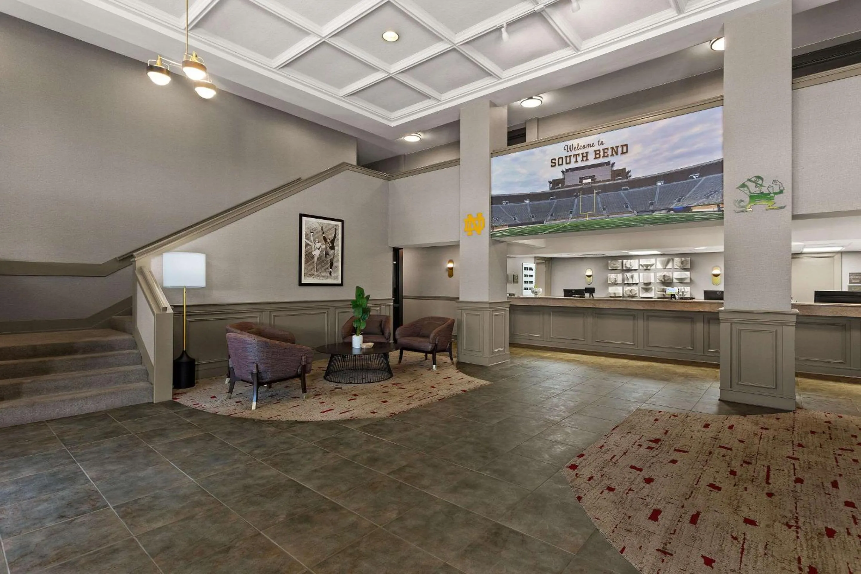 Lobby or reception in Wingate by Wyndham South Bend - Notre Dame