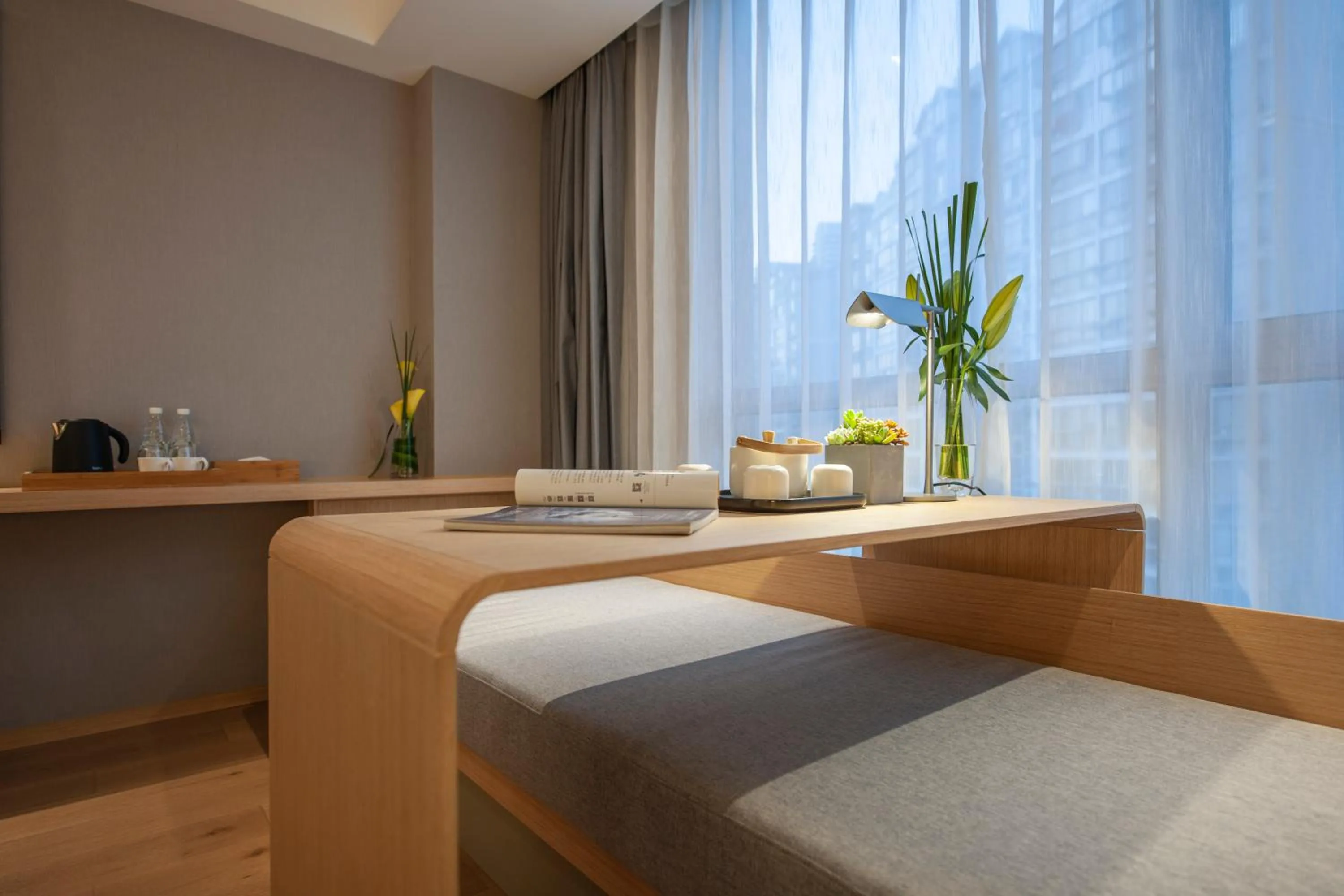 Bed in Radisson Blu Hotel Shanghai Hong Quan