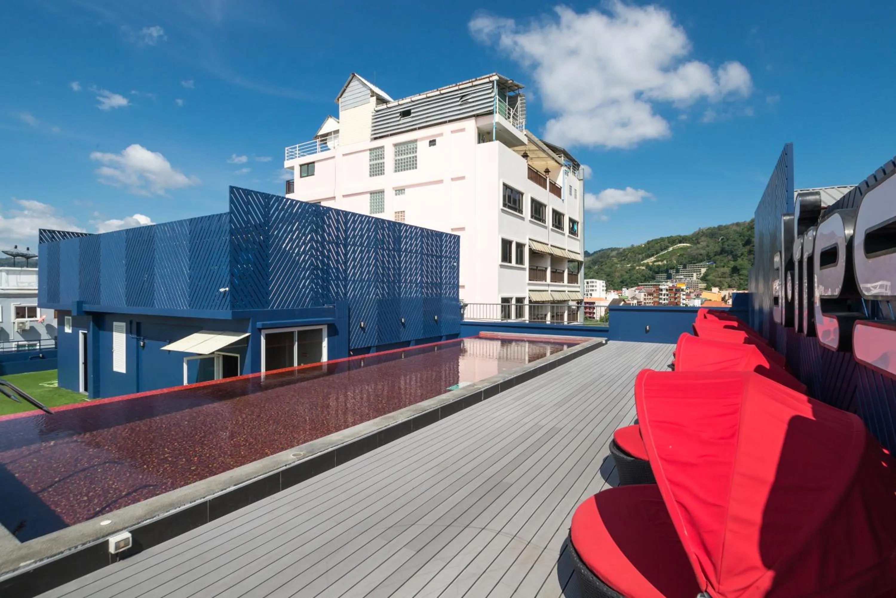 Pool view in Alfresco Phuket Hotel
