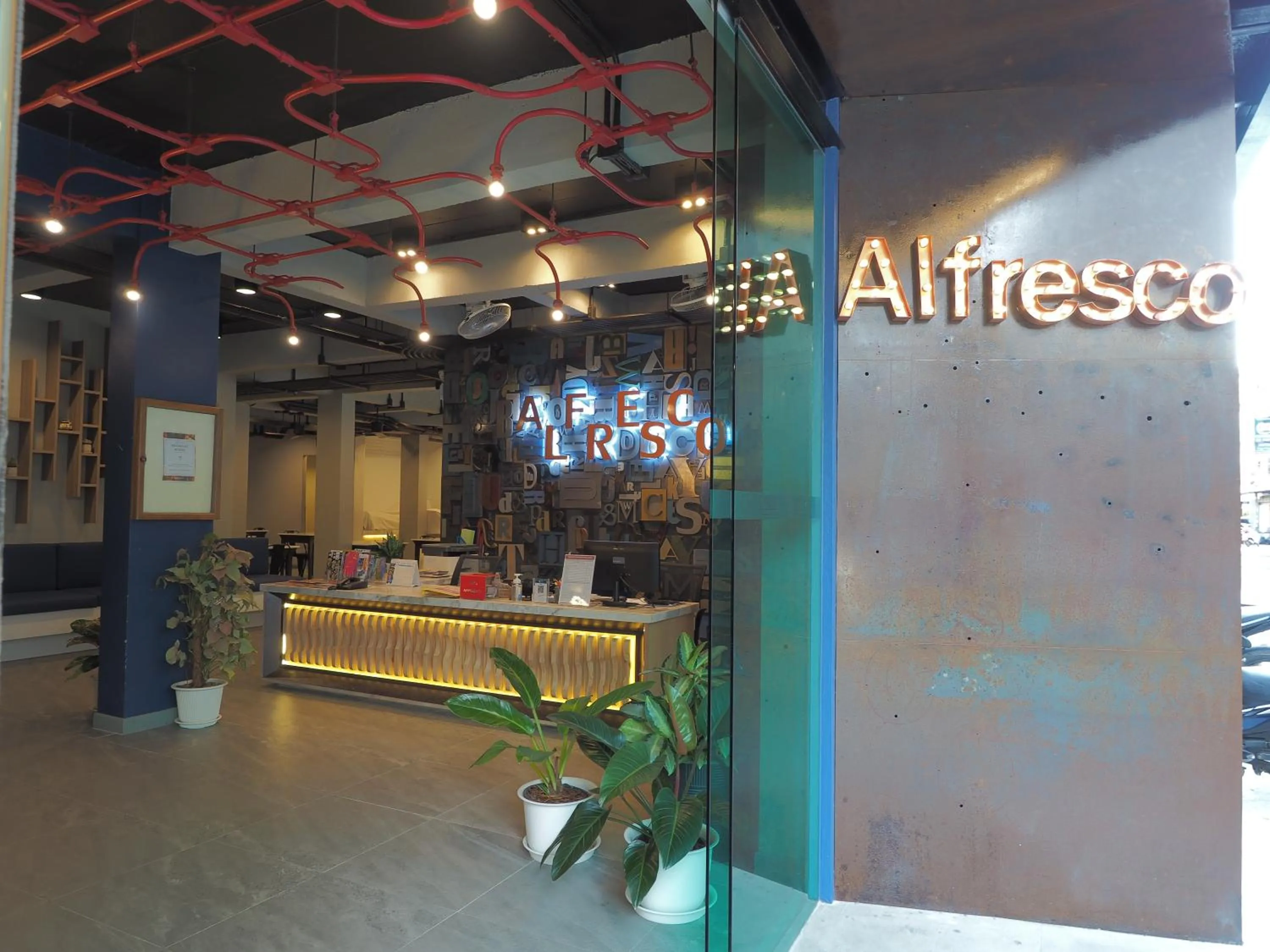 Lobby or reception in Alfresco Phuket Hotel