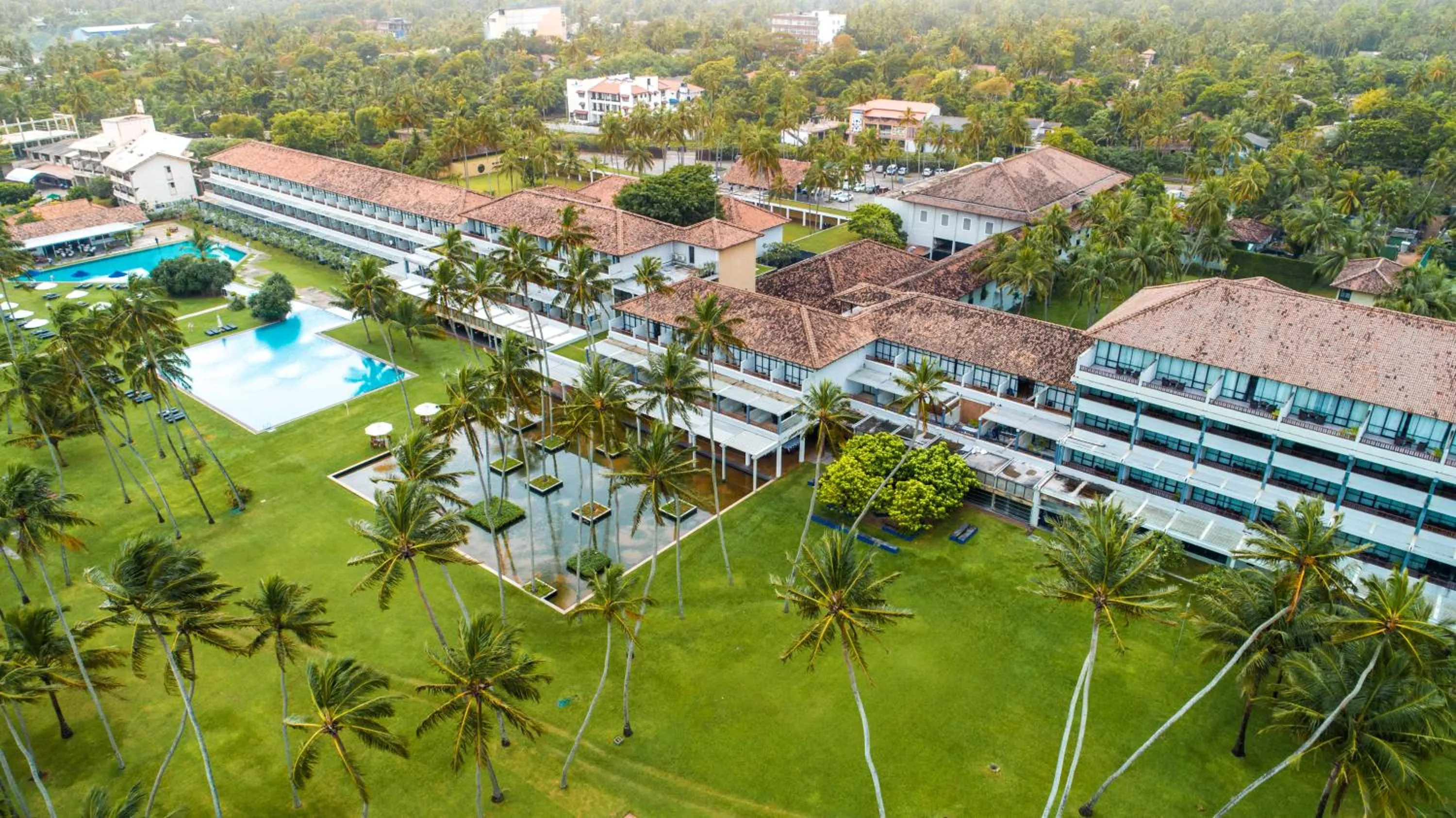 Bird's eye view in The Blue Water - Geoffrey Bawa Heritage Resort Hotel