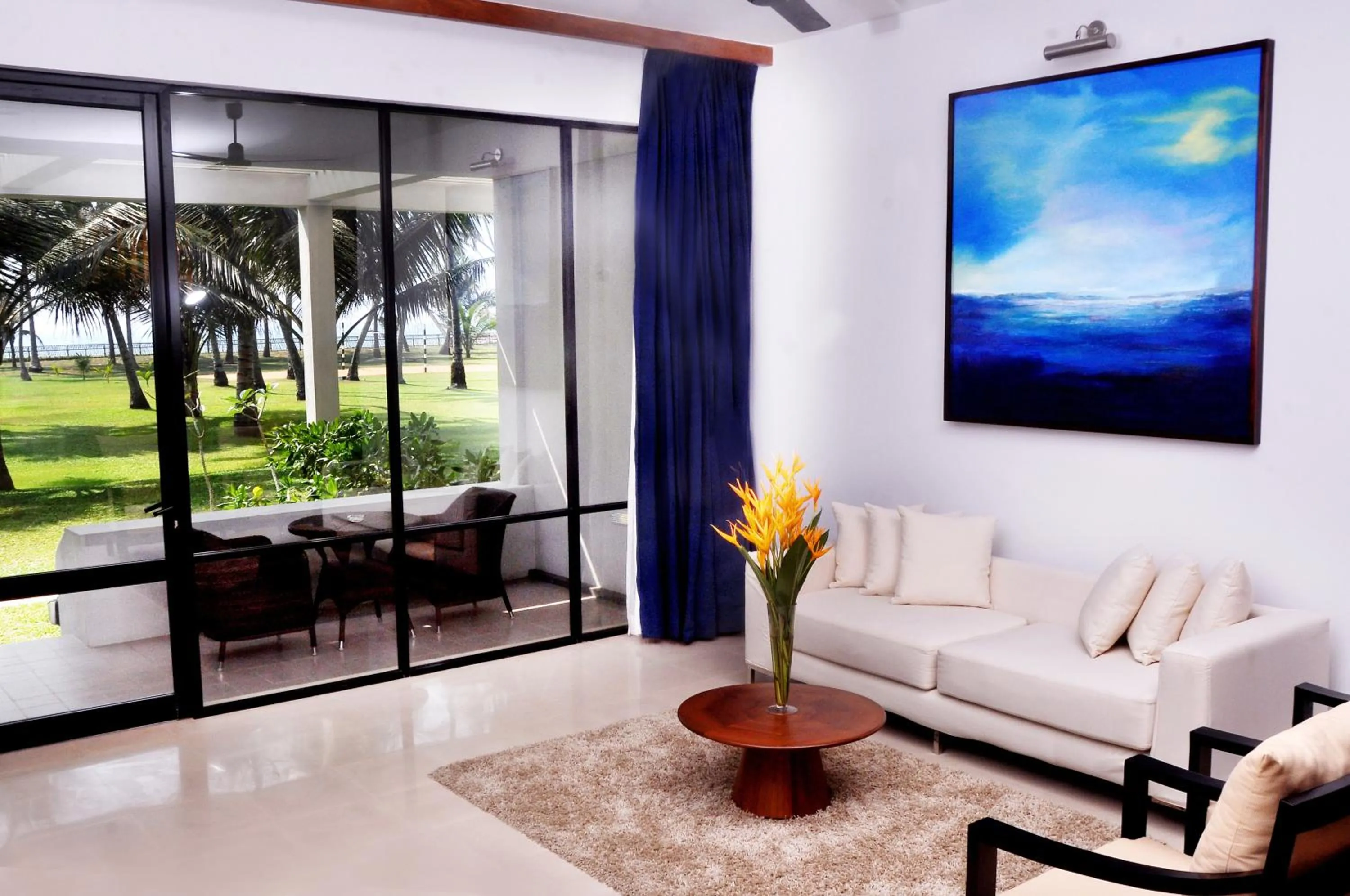 Garden view in The Blue Water - Geoffrey Bawa Heritage Resort Hotel