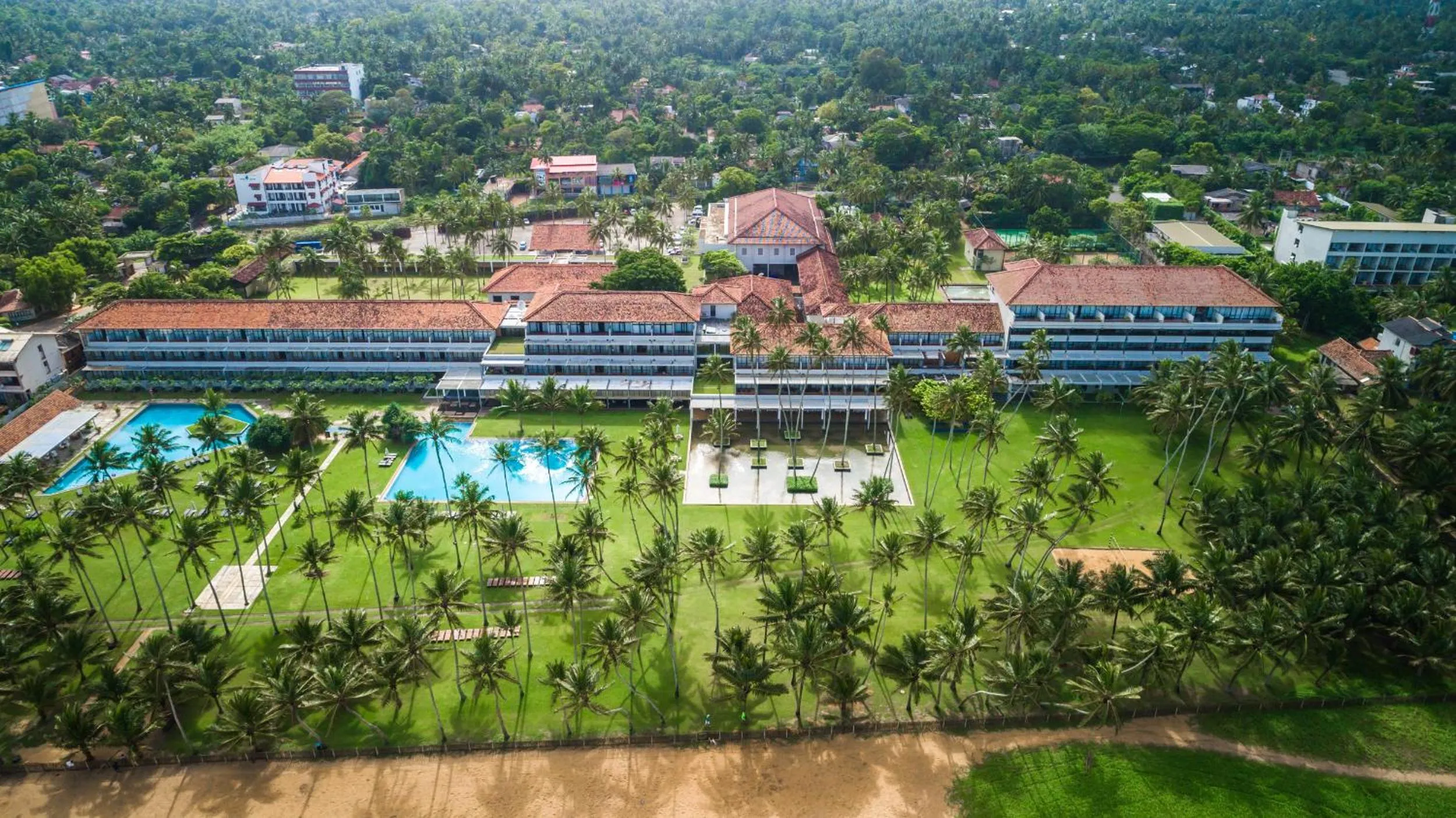 Bird's eye view in The Blue Water - Geoffrey Bawa Heritage Resort Hotel