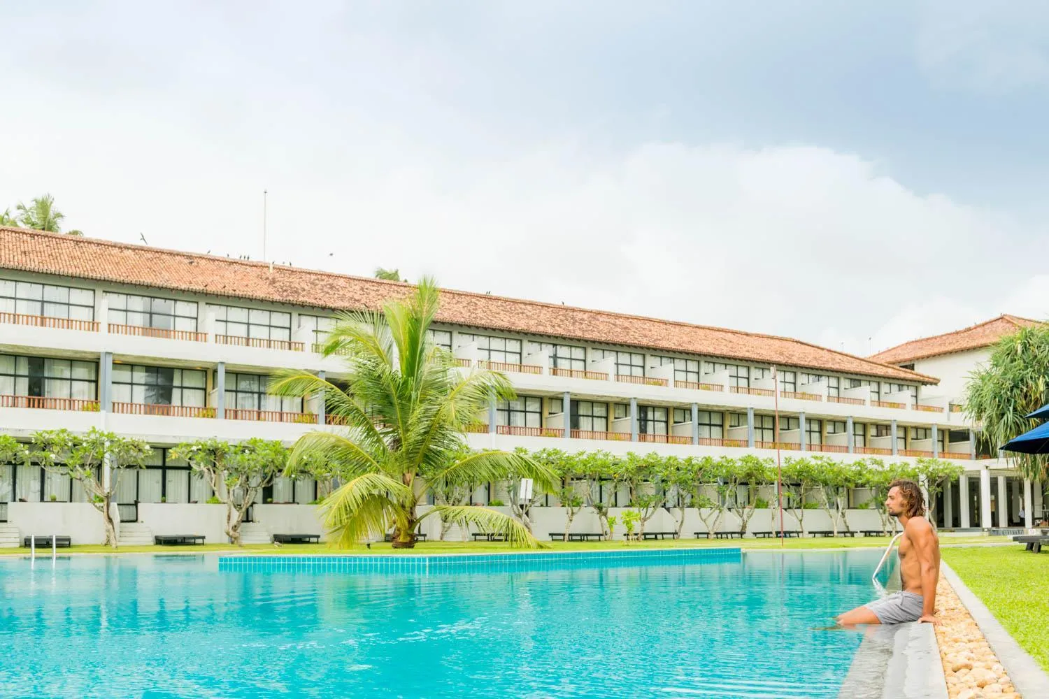 Swimming pool in The Blue Water - Geoffrey Bawa Heritage Resort Hotel