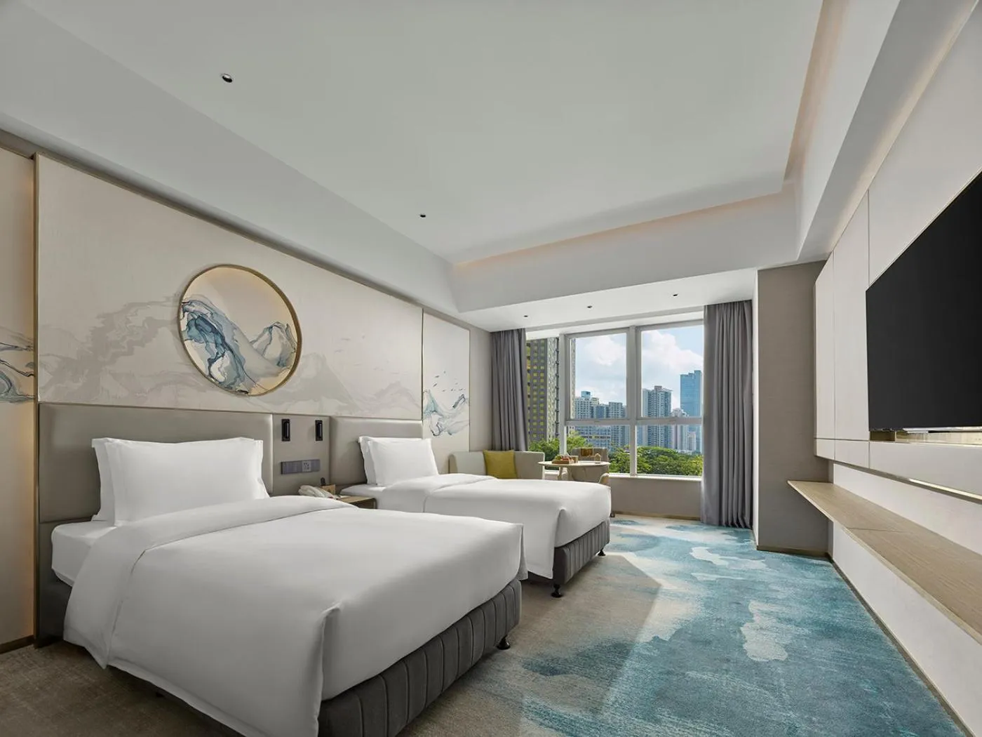 Bed in Shenzhen Grand Skylight Garden Hotel