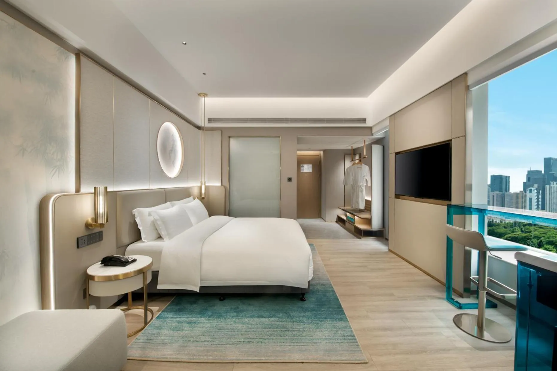 TV and multimedia, Bed in Shenzhen Grand Skylight Garden Hotel