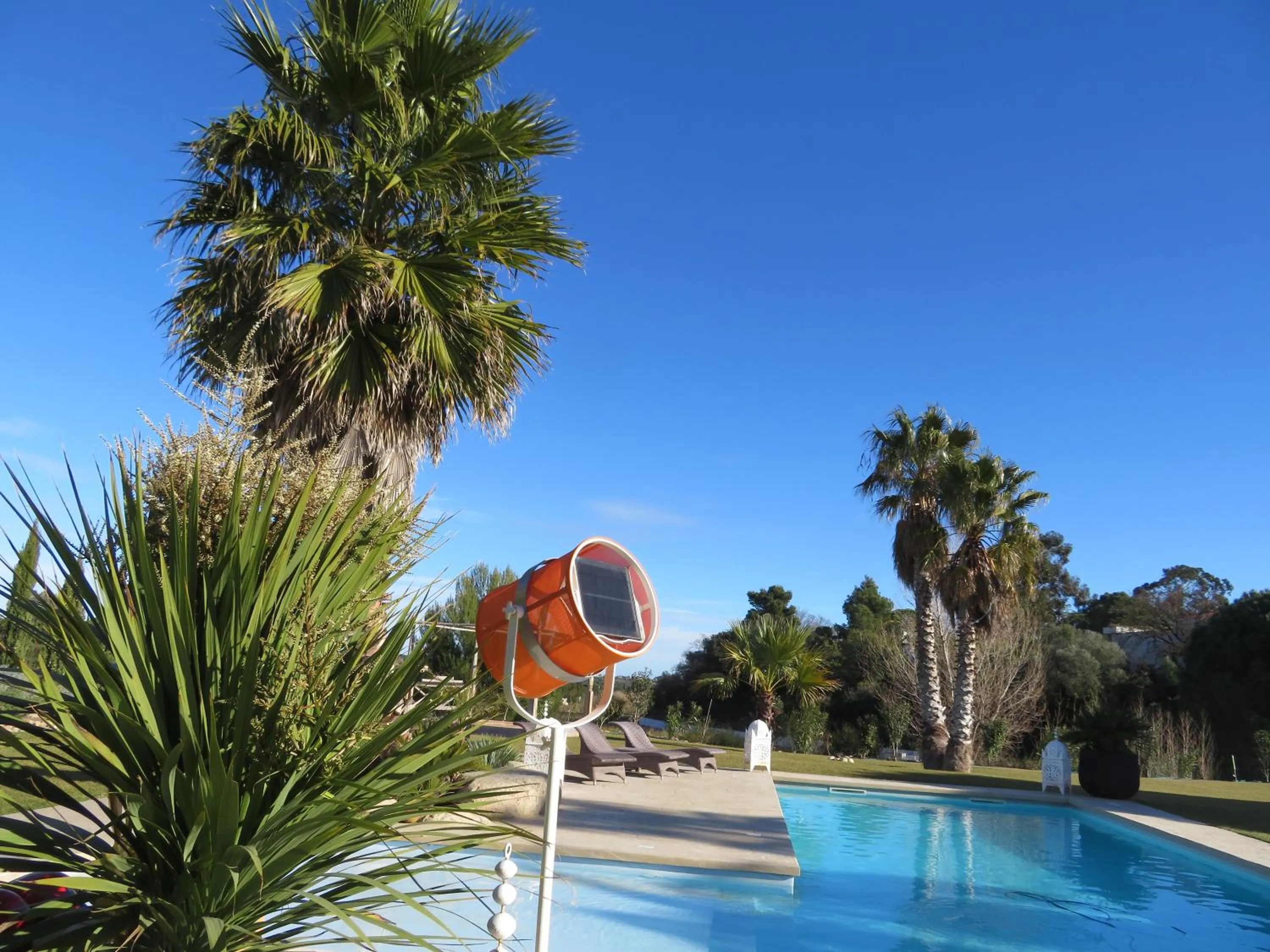 Pool view in Escapades Lointaines