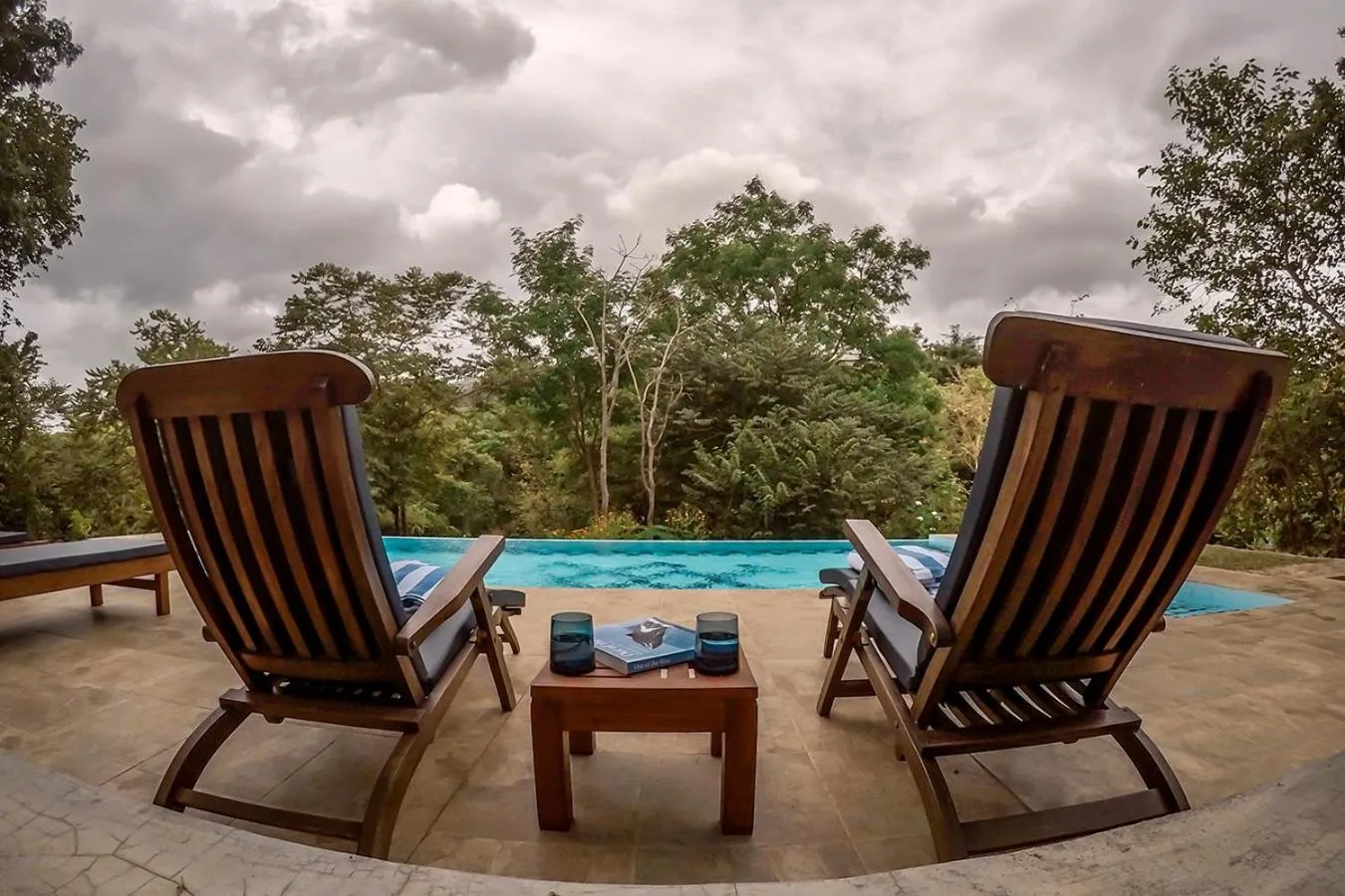 Pool view in Flamboyant Villas