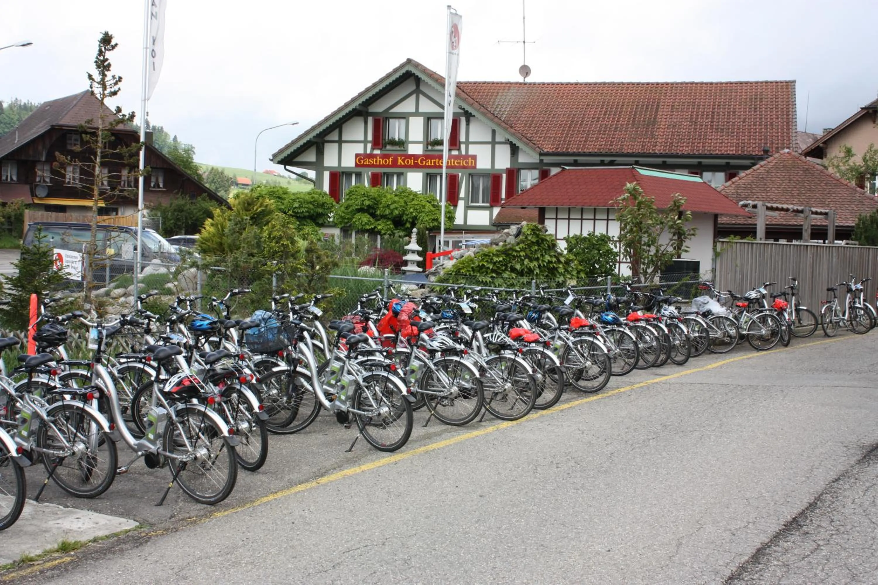 Cycling in Hotel Koi-Gartenteich