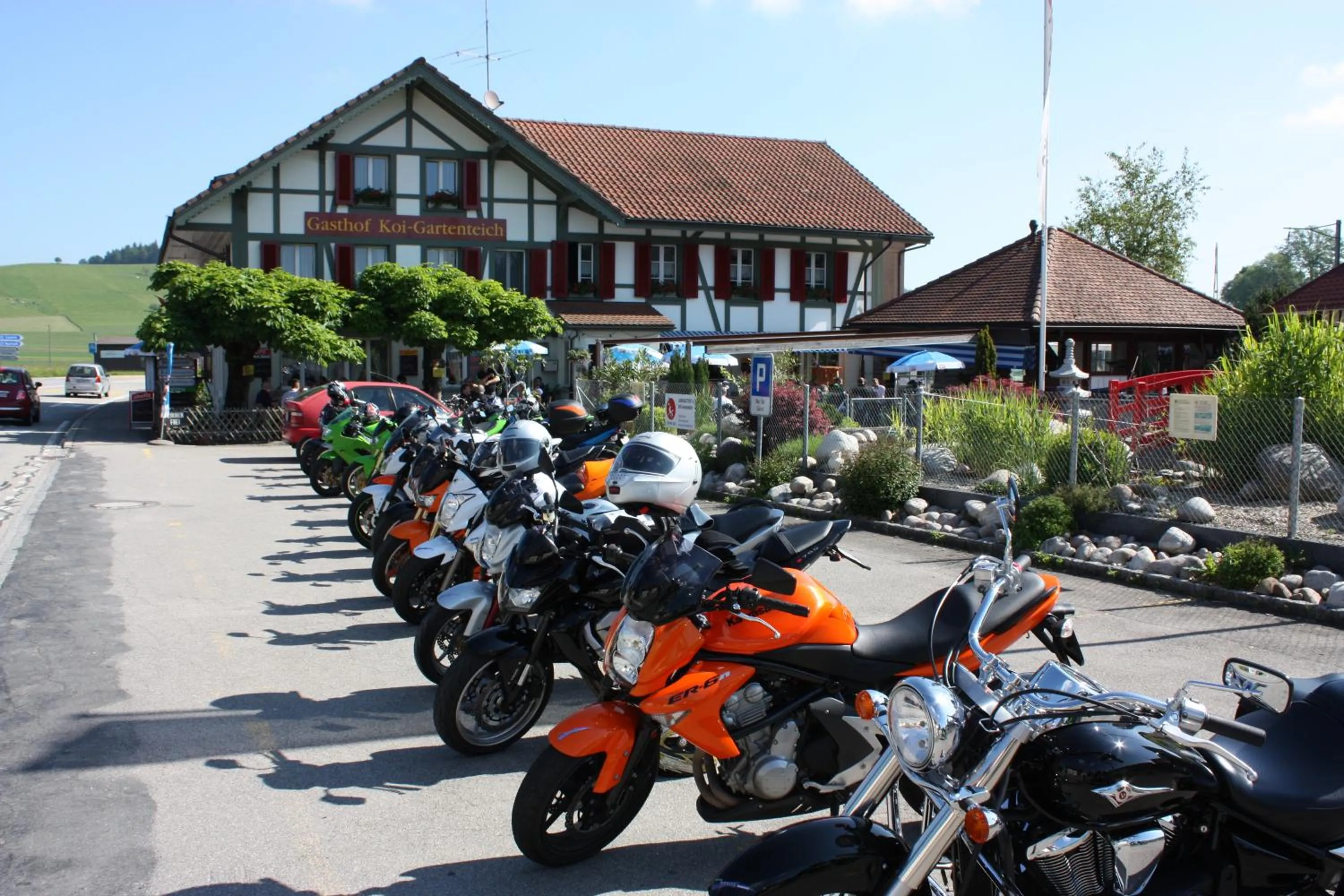 group of guests in Hotel Koi-Gartenteich