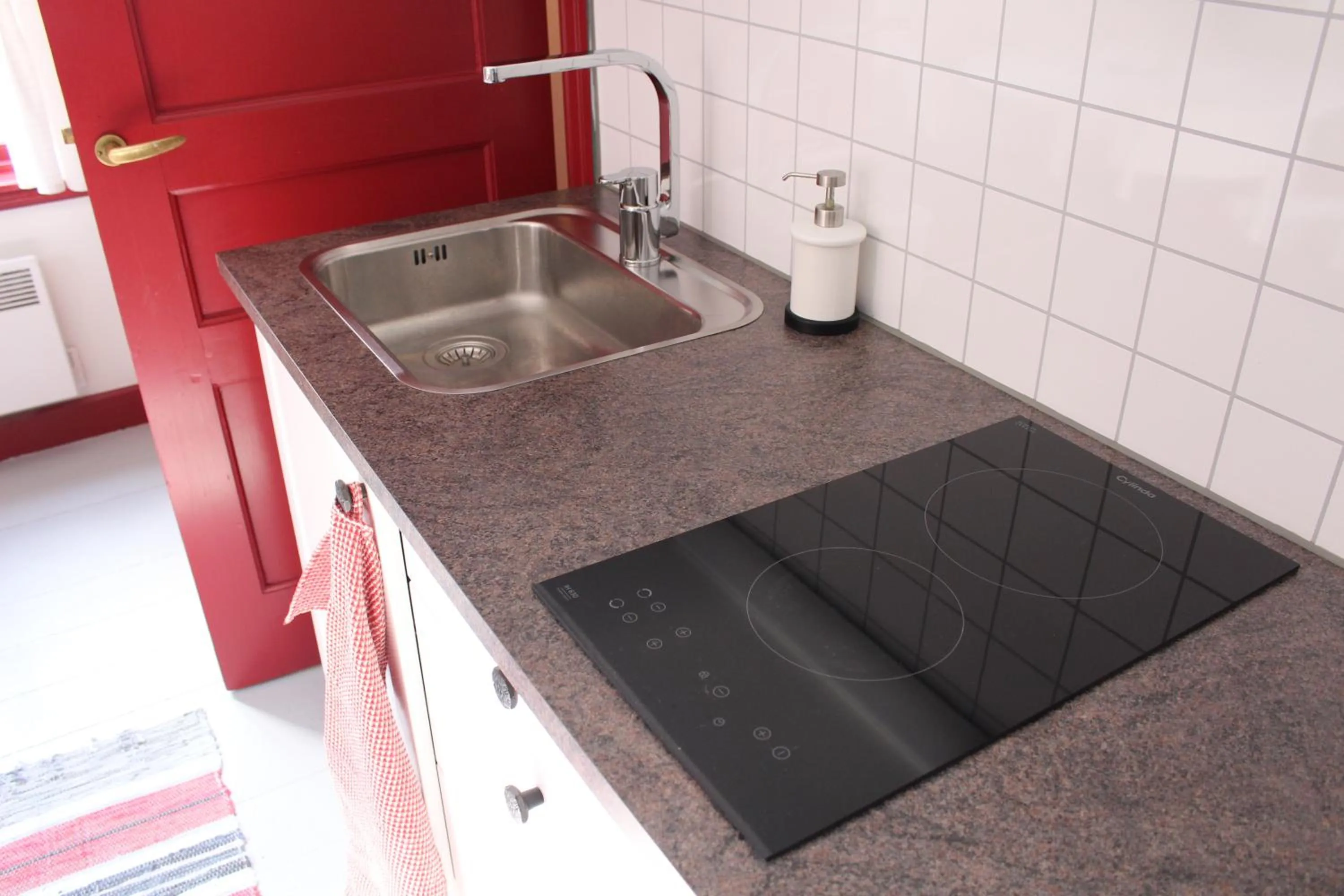 Kitchen or kitchenette in STF Hostel Vilhelmina Kyrkstad