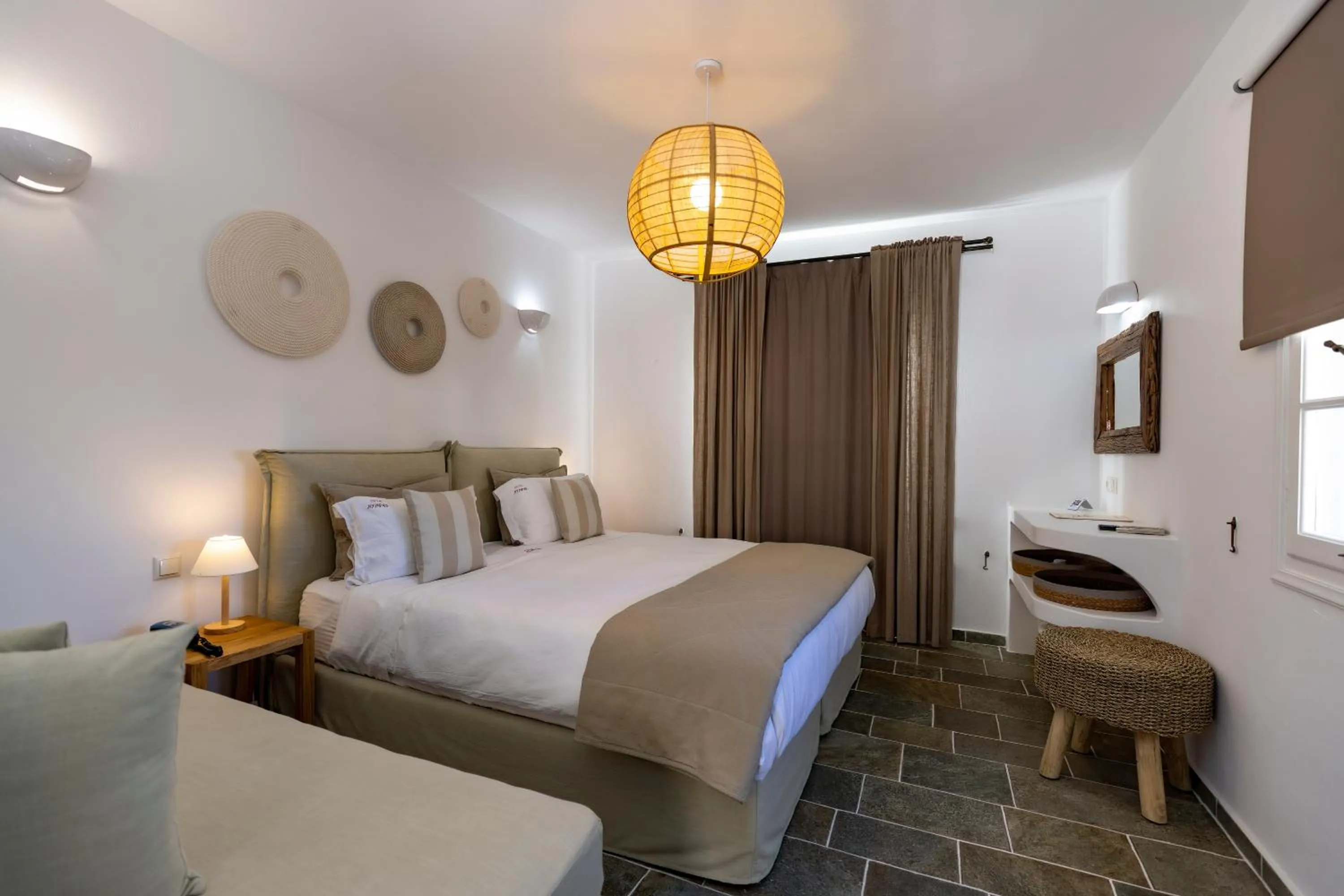 Bedroom in Nymfes Hotel