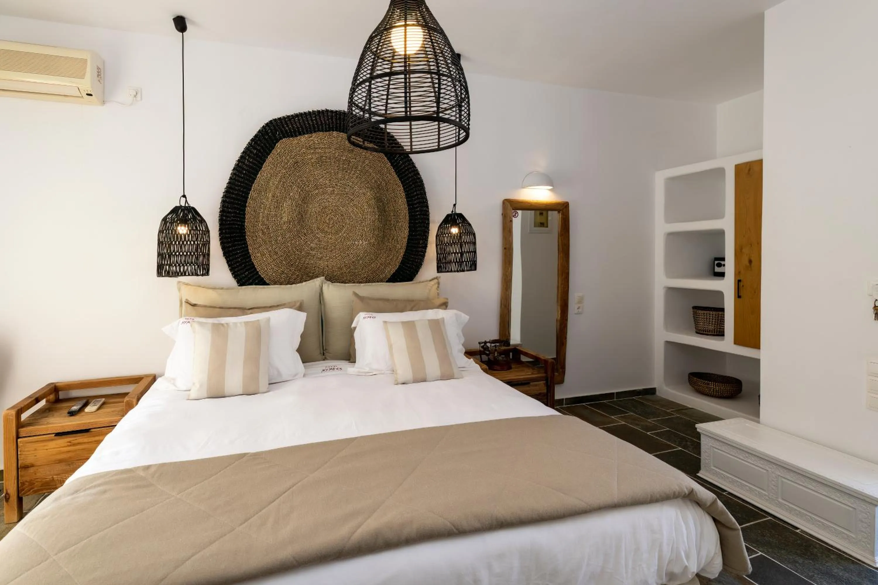Bedroom in Nymfes Hotel