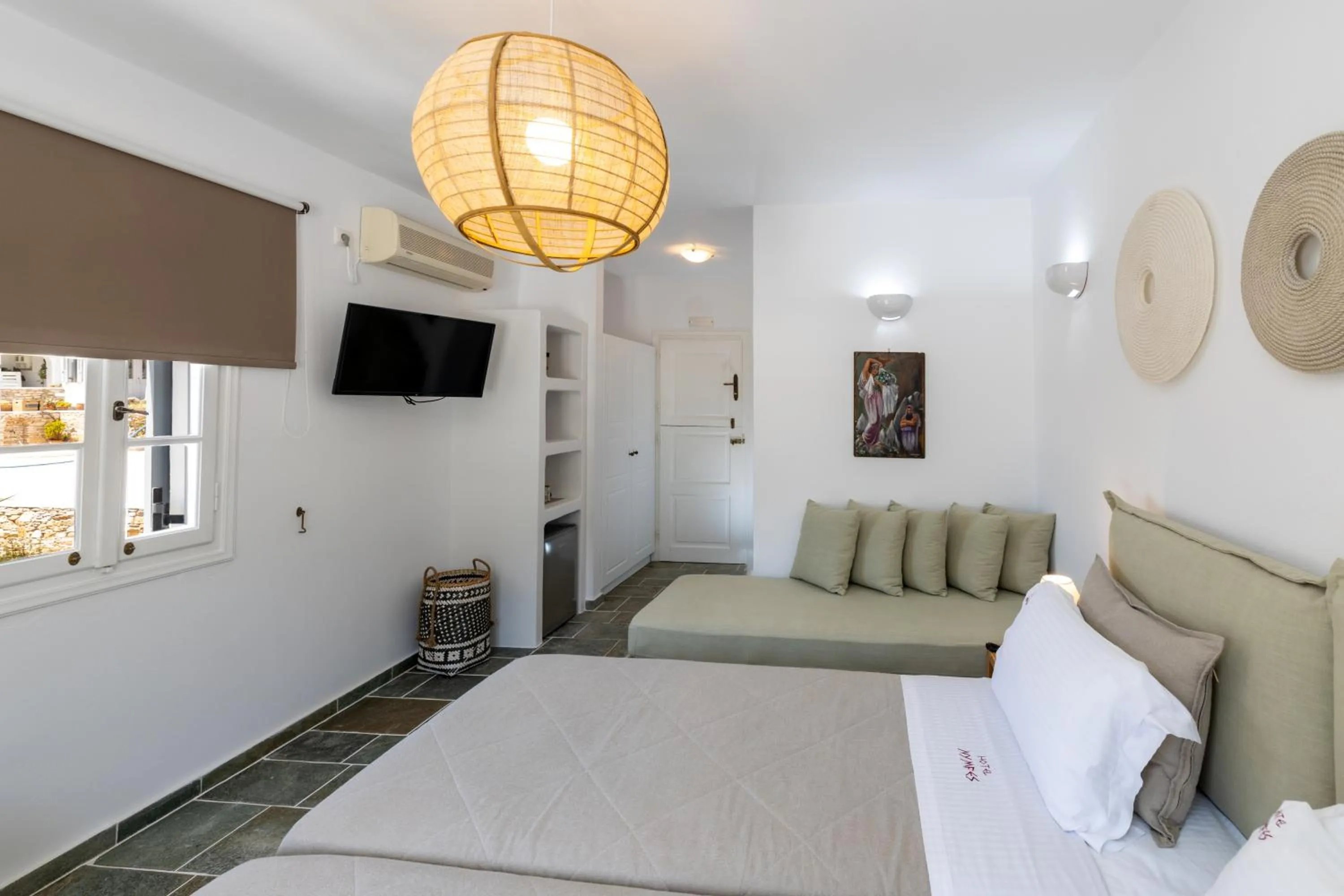 Bedroom in Nymfes Hotel