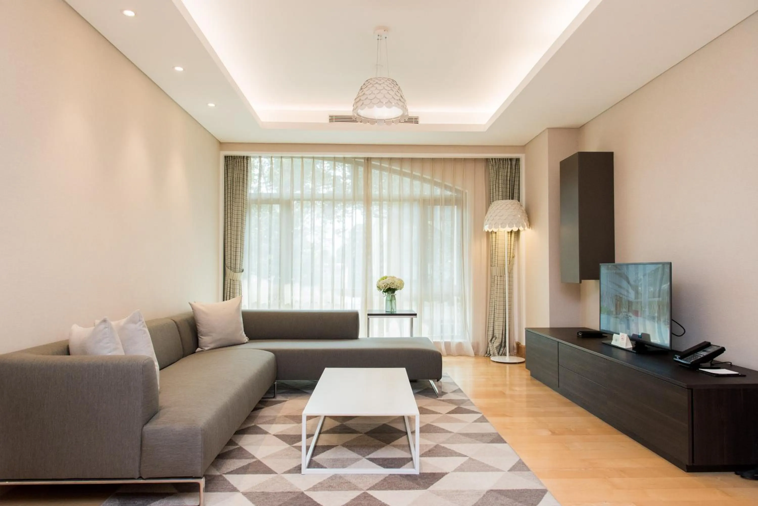 Living room in Sherwood Suites