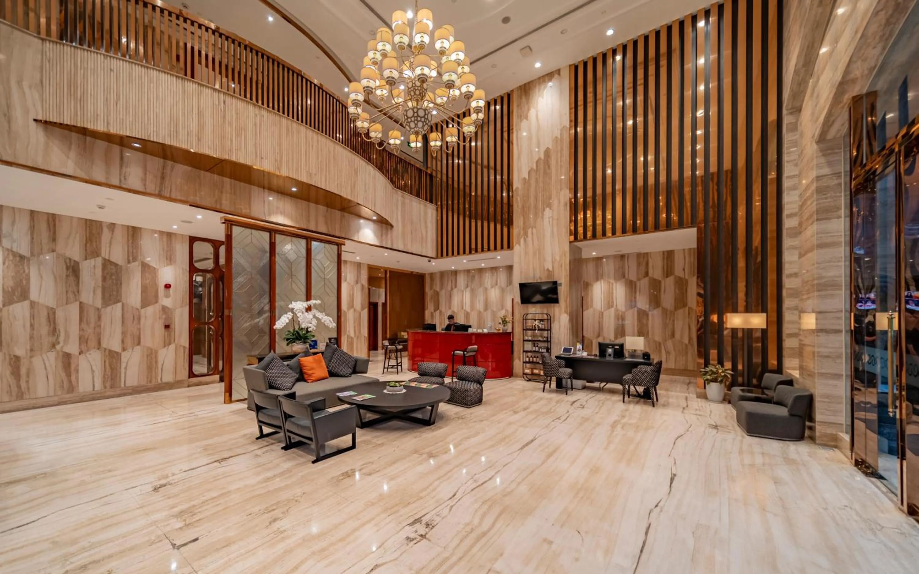 Lobby or reception in Sherwood Suites