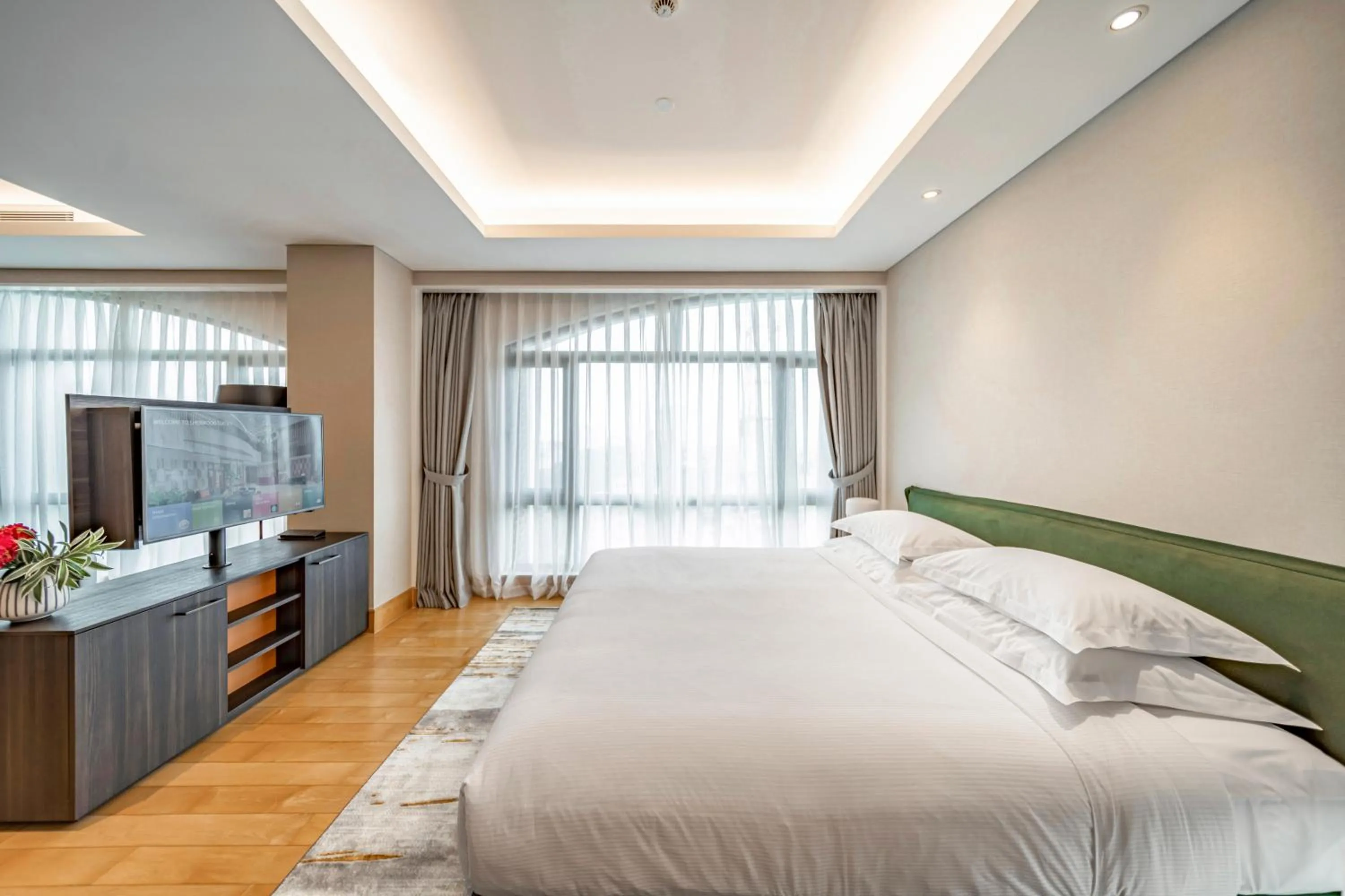 Bed in Sherwood Suites