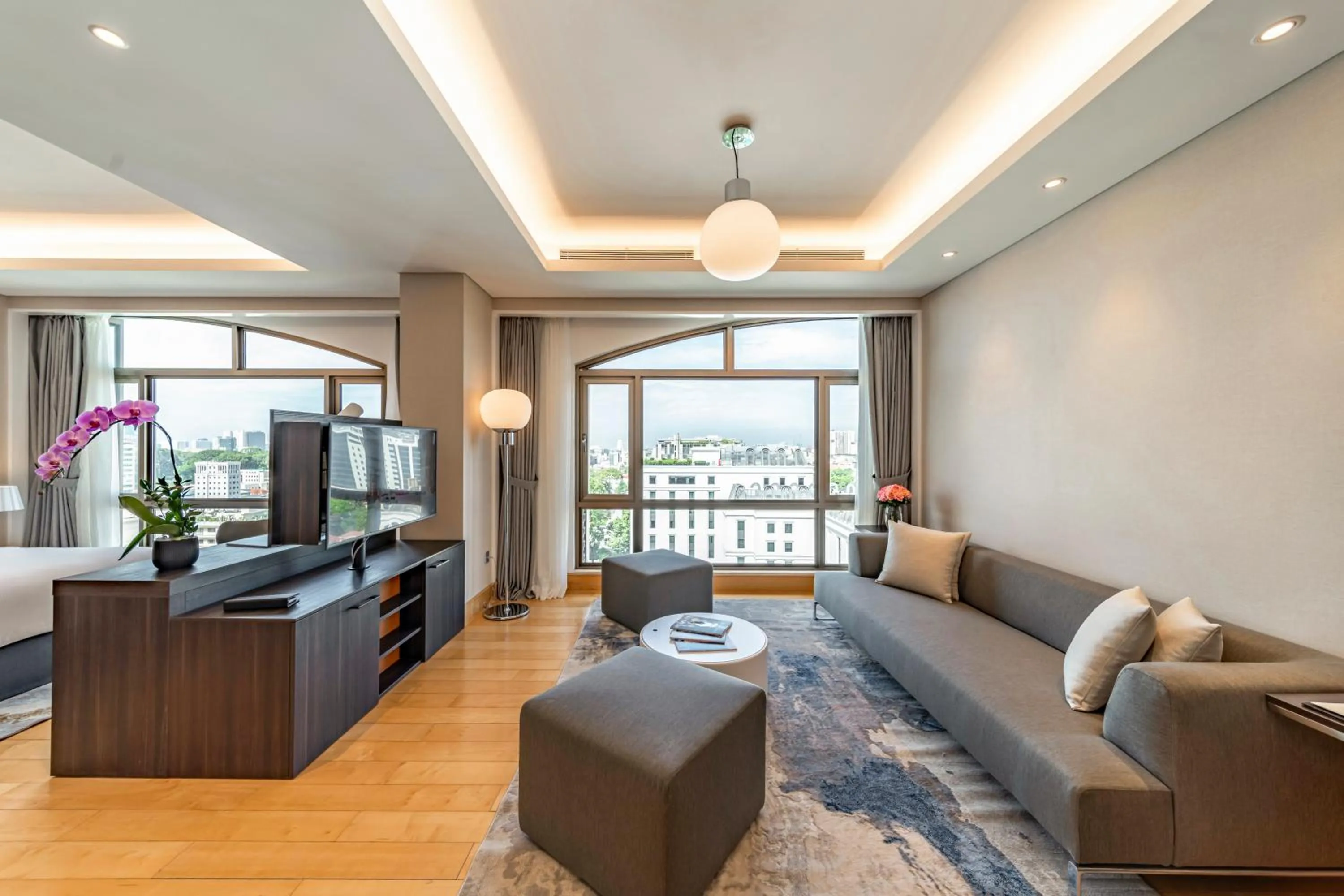 Living room in Sherwood Suites