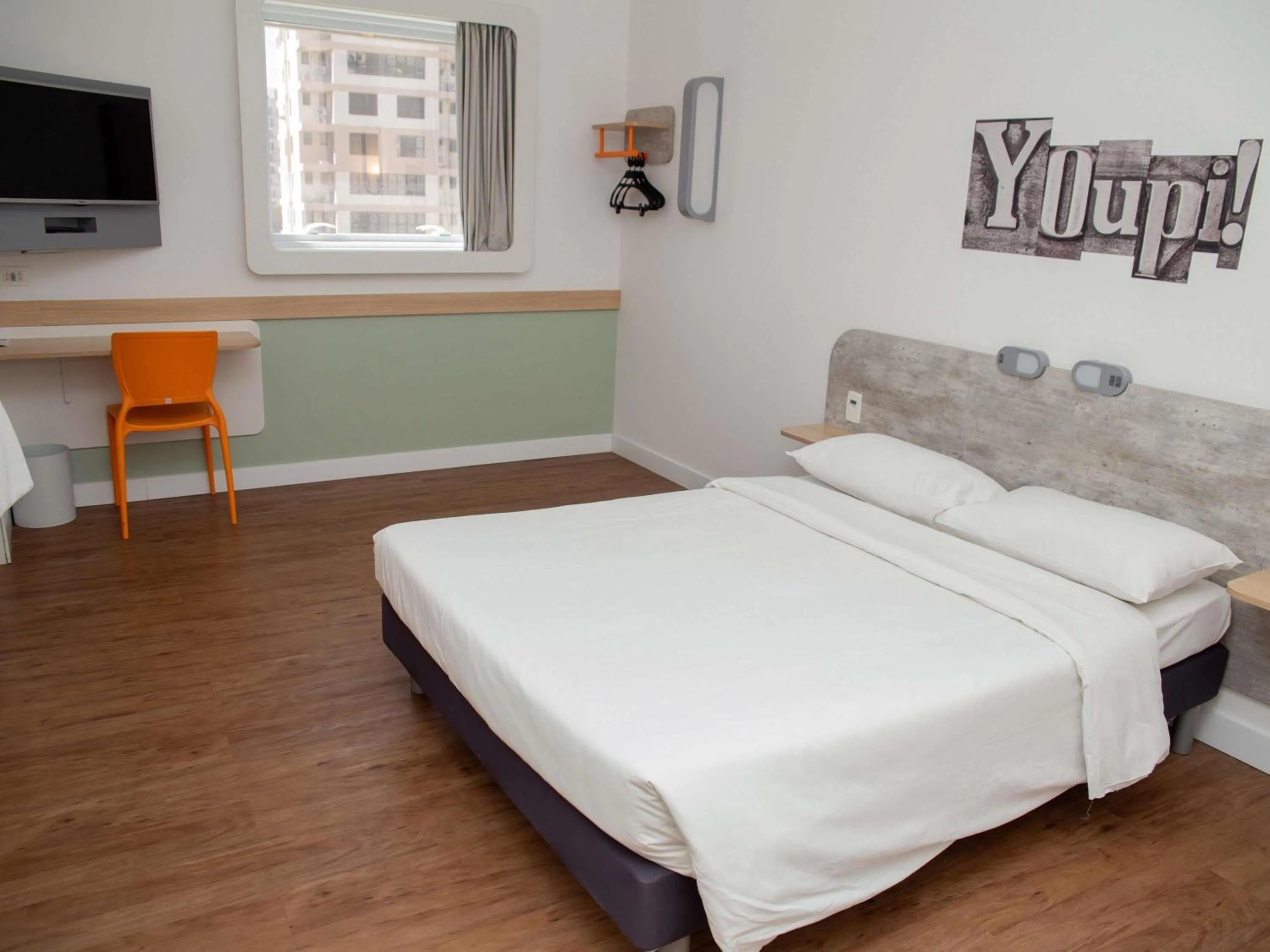 Bedroom, Bed in ibis budget Campinas Aquidaban