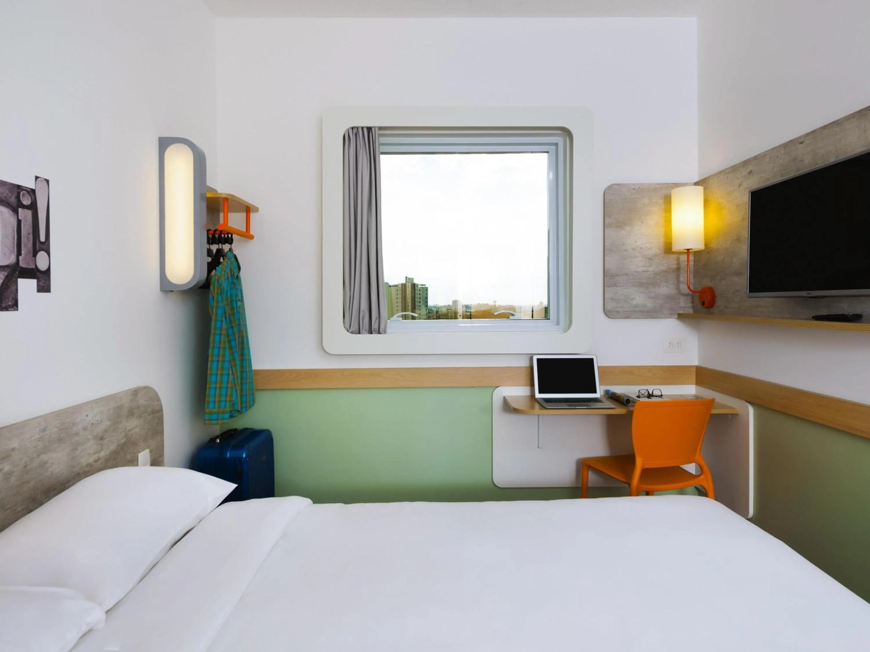 Bedroom, Bed in ibis budget Campinas Aquidaban