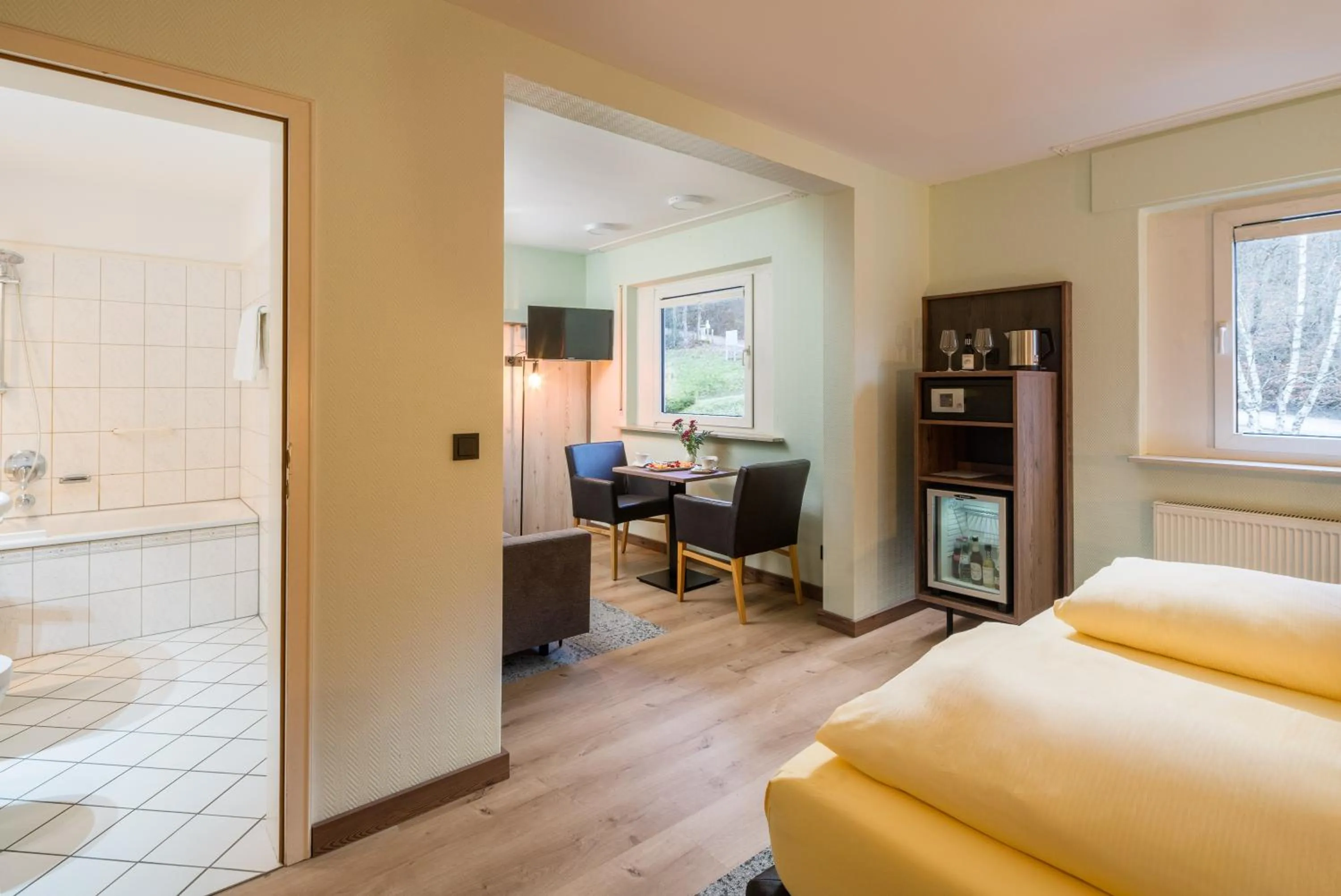 Photo of the whole room, Bed in Waldhotel Sonnenberg