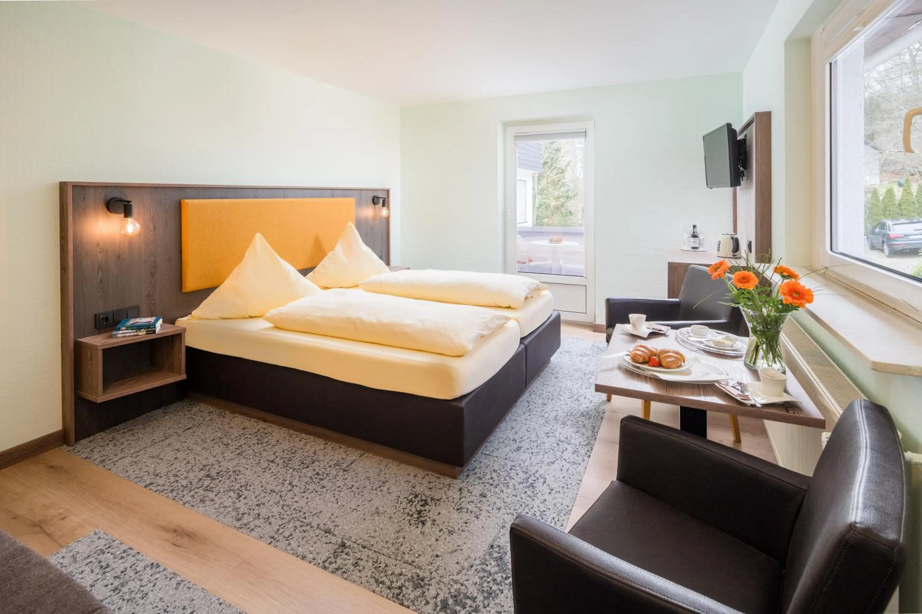 Photo of the whole room, Bed in Waldhotel Sonnenberg