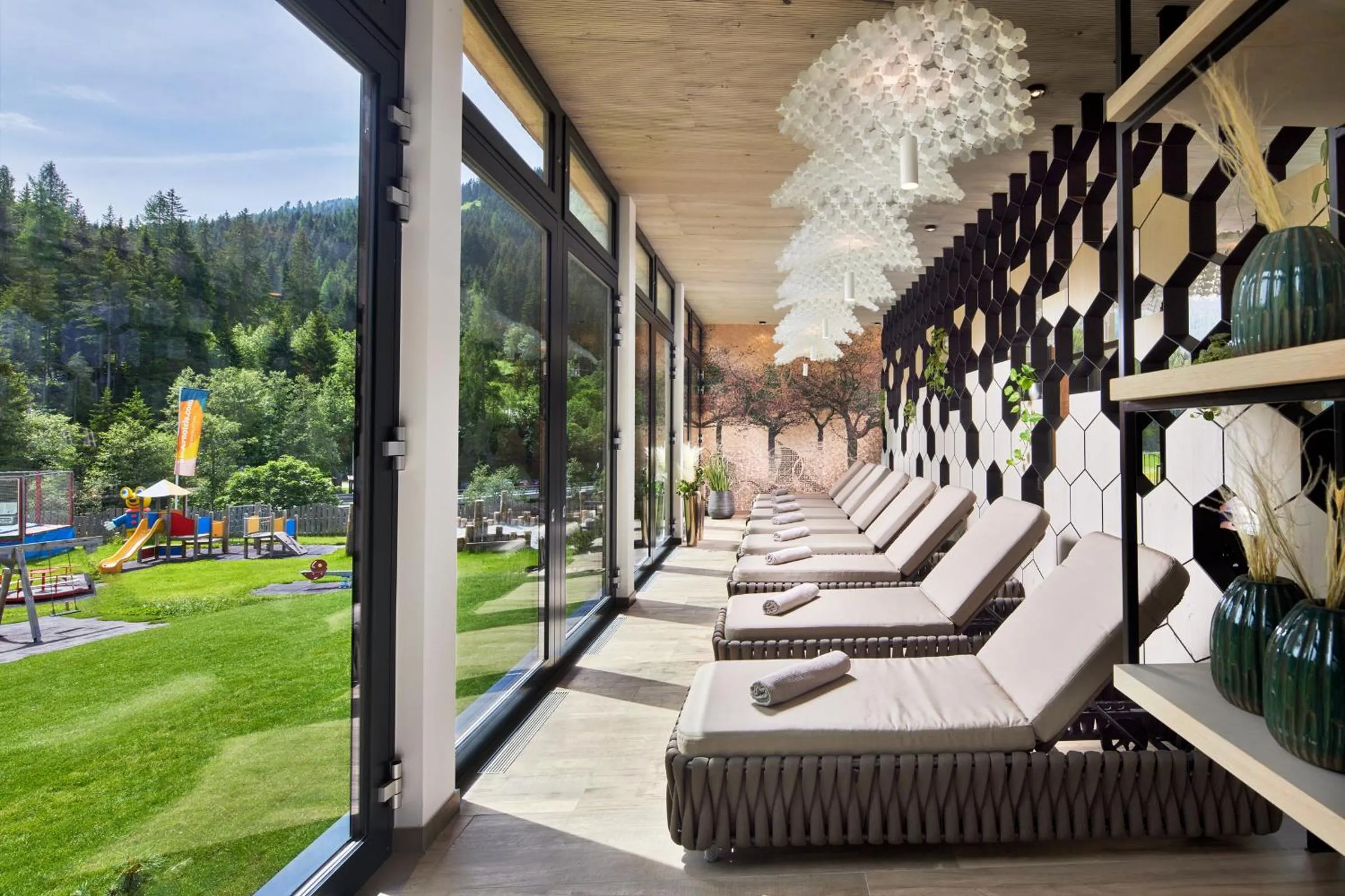 Swimming pool in Almhof Family und Wellness Resort