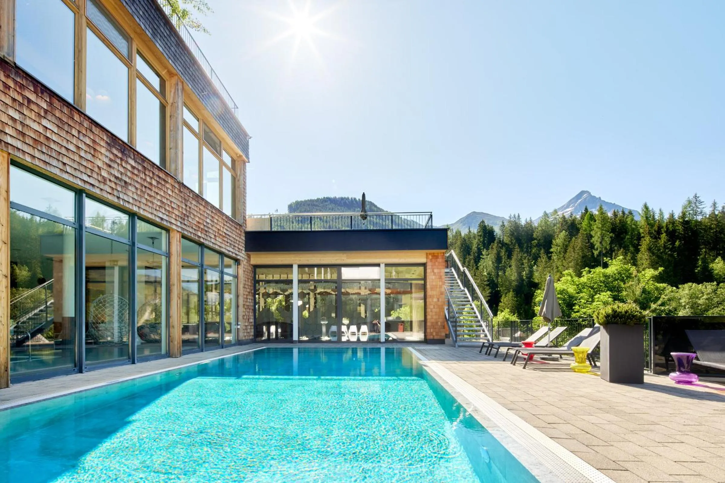 Swimming pool in Almhof Family und Wellness Resort