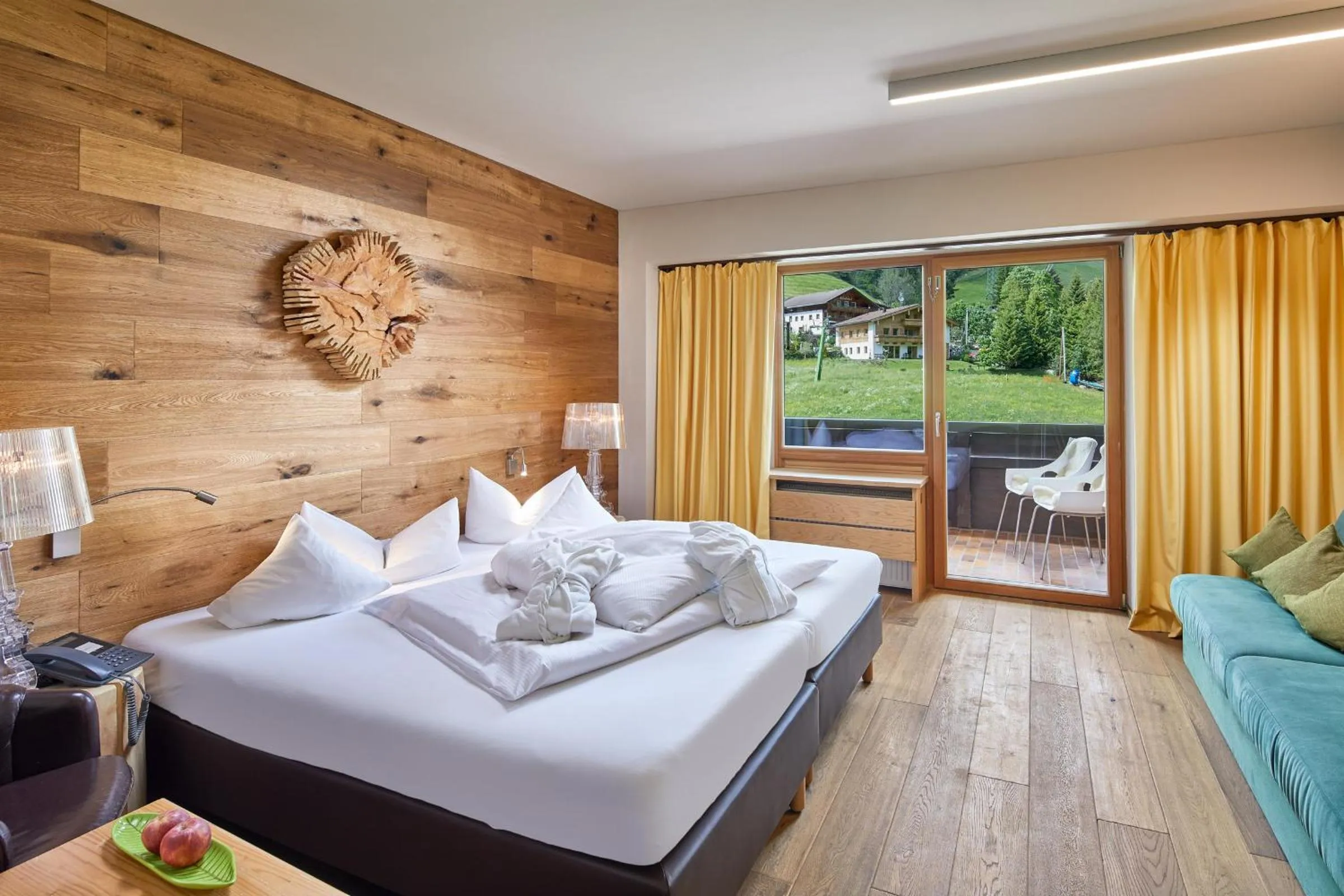 Photo of the whole room, Bed in Almhof Family und Wellness Resort