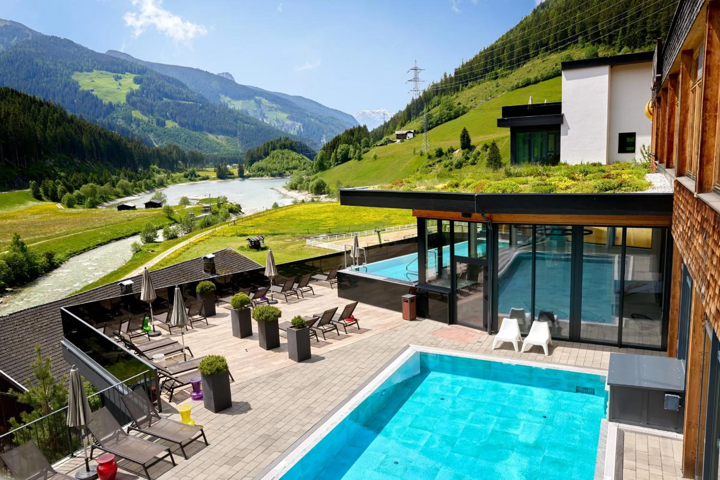 Swimming pool in Almhof Family und Wellness Resort