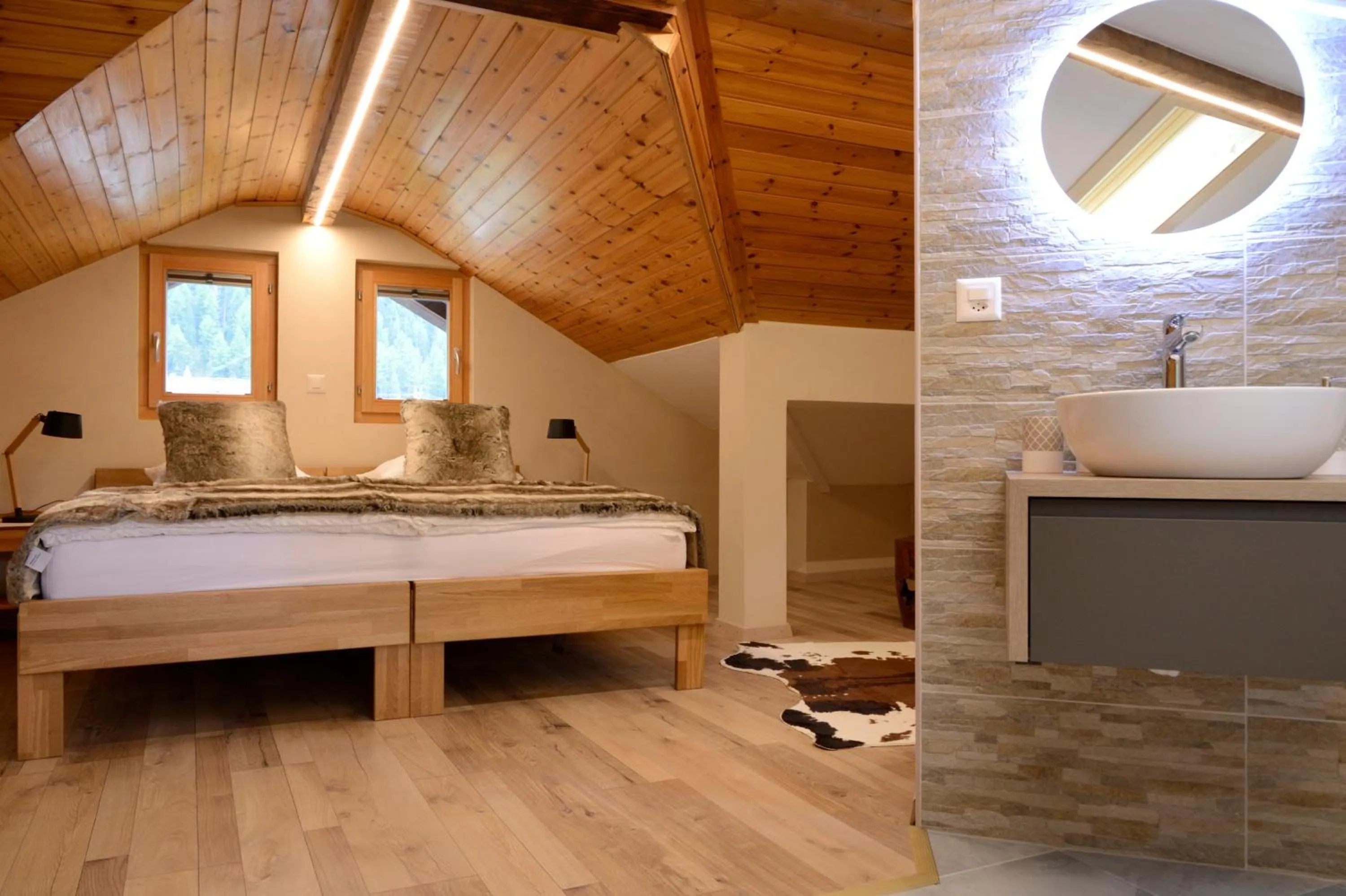 Bed in Hôtel Dents de Veisivi