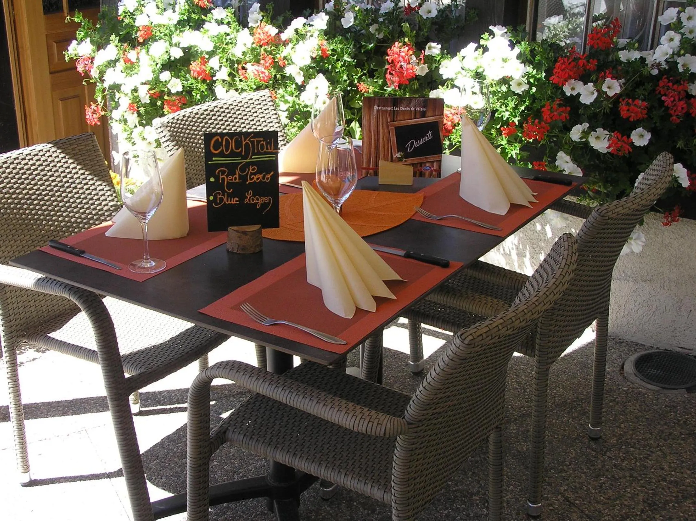 Patio in Hôtel Dents de Veisivi