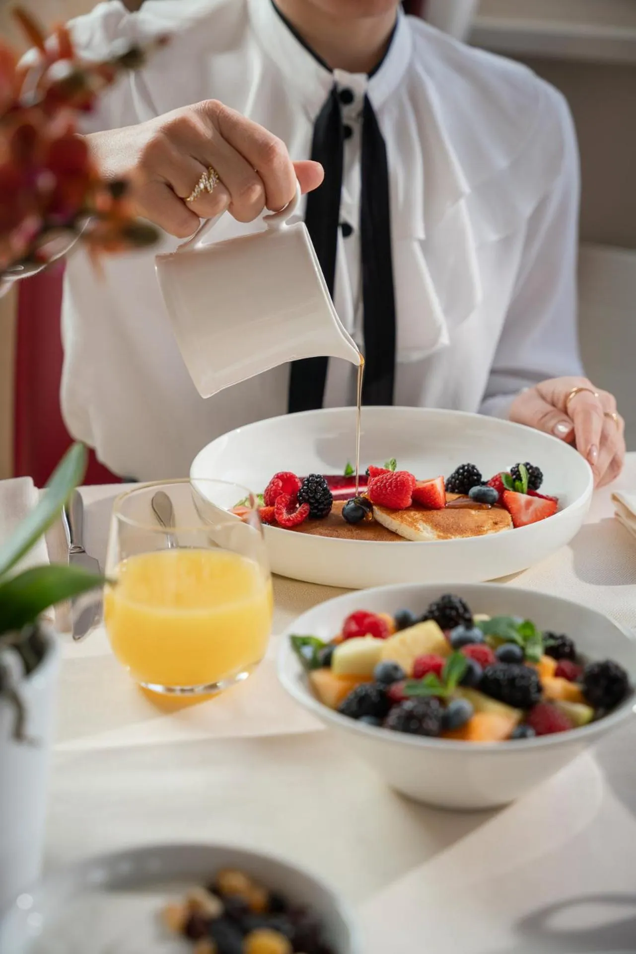 Breakfast in Schloss Hotel & Spa Pontresina