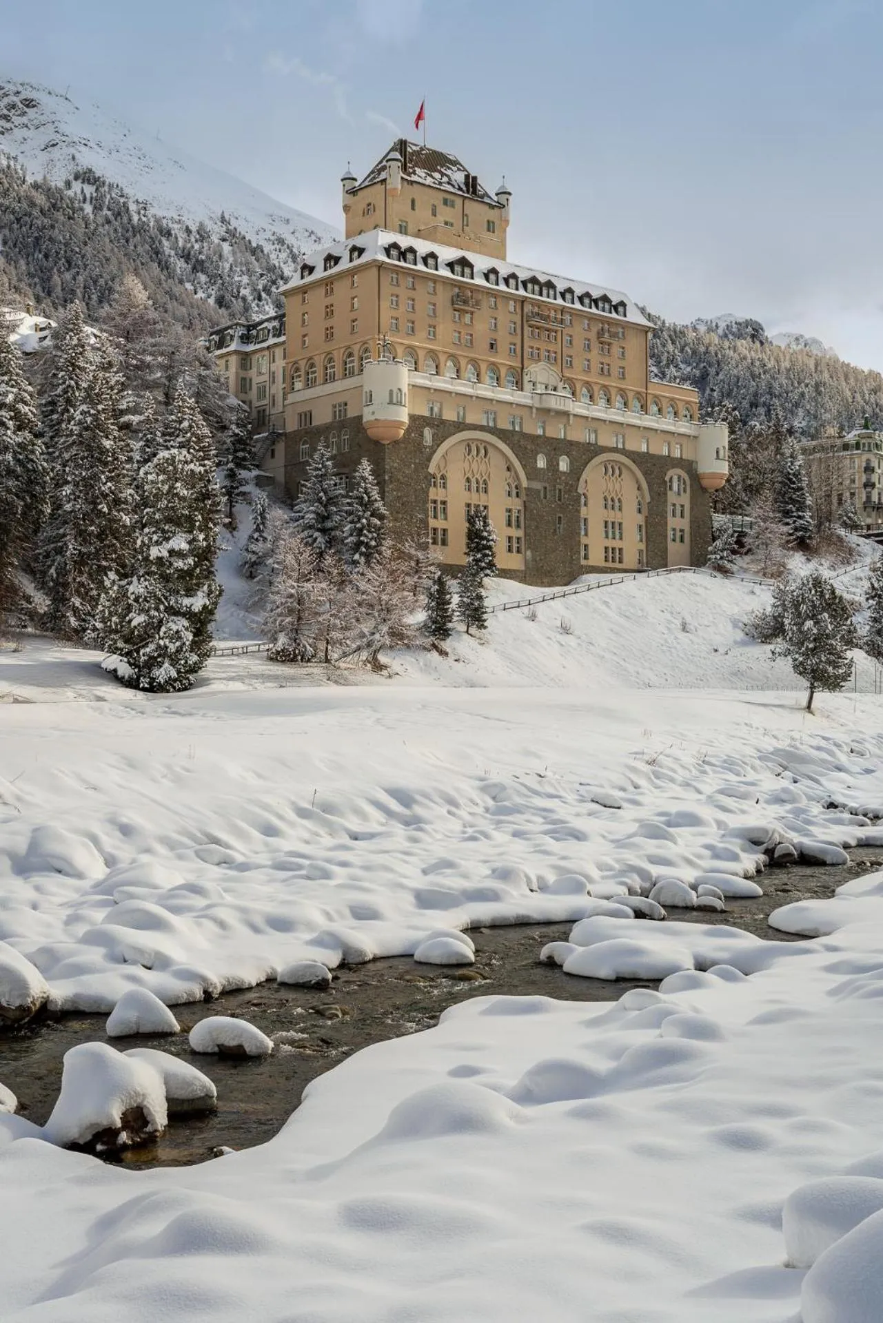 Property building in Schloss Hotel & Spa Pontresina