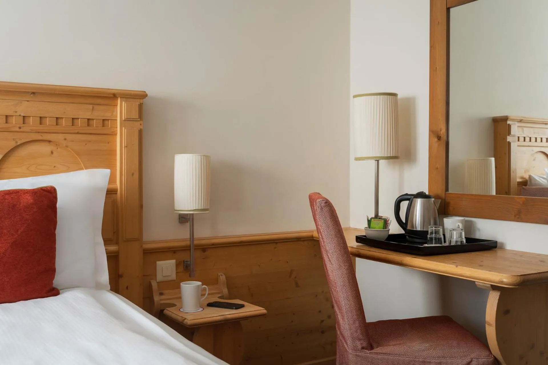 Bedroom, Bed in Schloss Hotel & Spa Pontresina