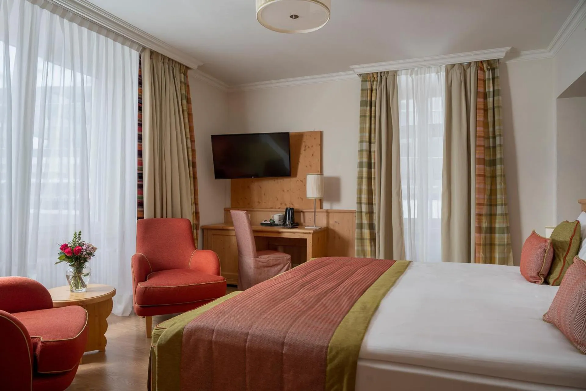 Bed in Schloss Hotel & Spa Pontresina