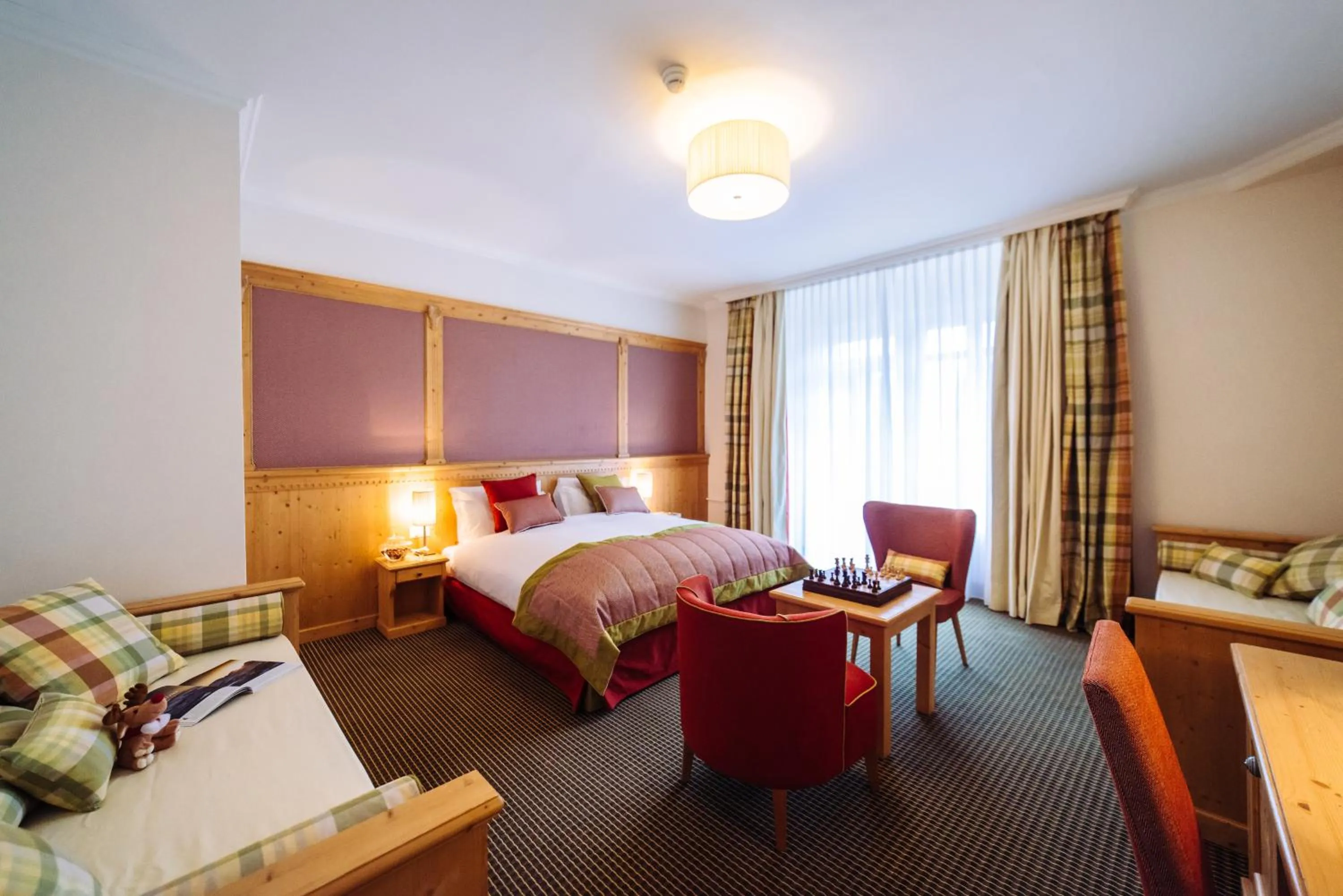 Bedroom, Bed in Schloss Hotel & Spa Pontresina