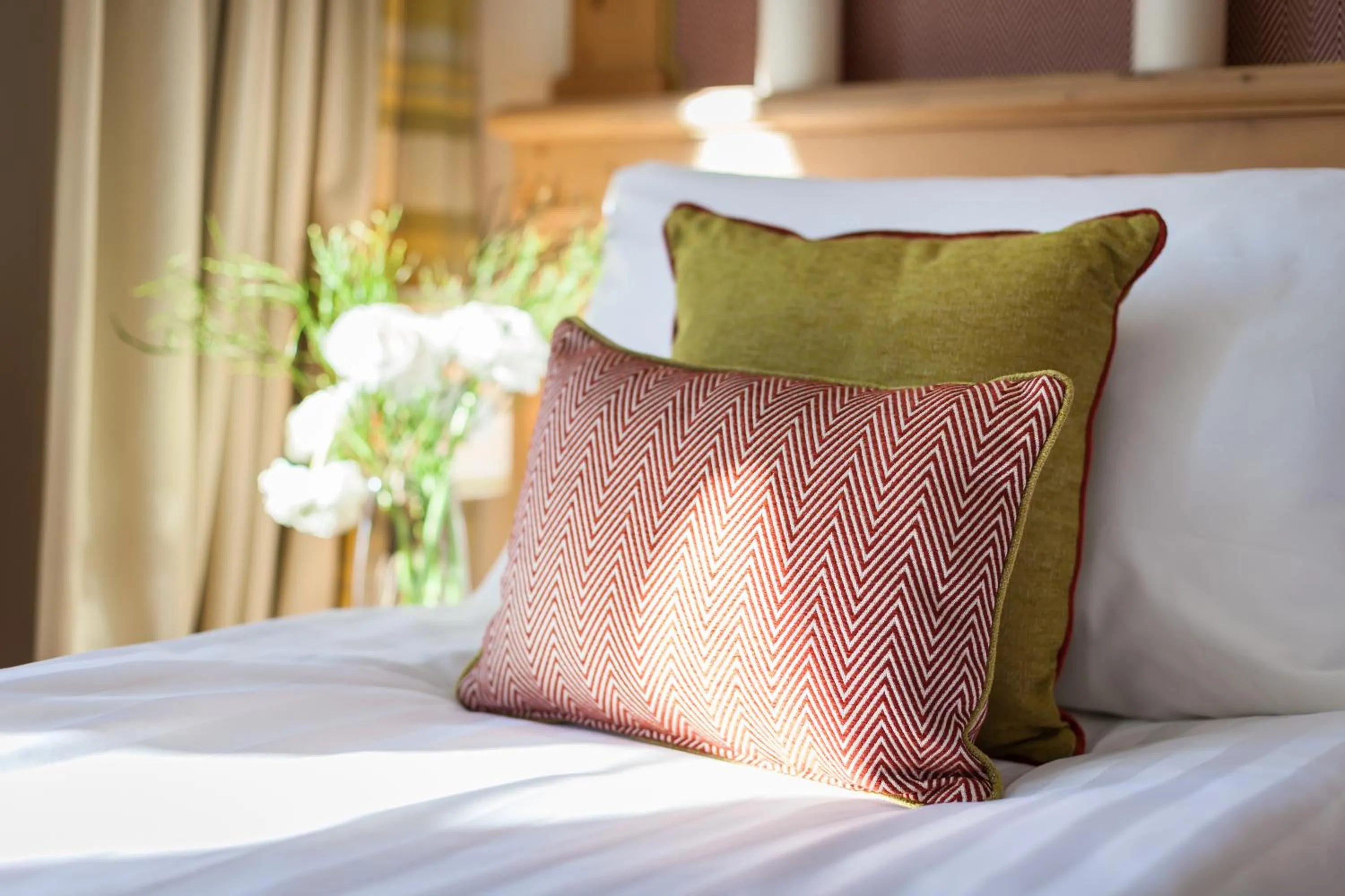 Decorative detail, Bed in Schloss Hotel & Spa Pontresina