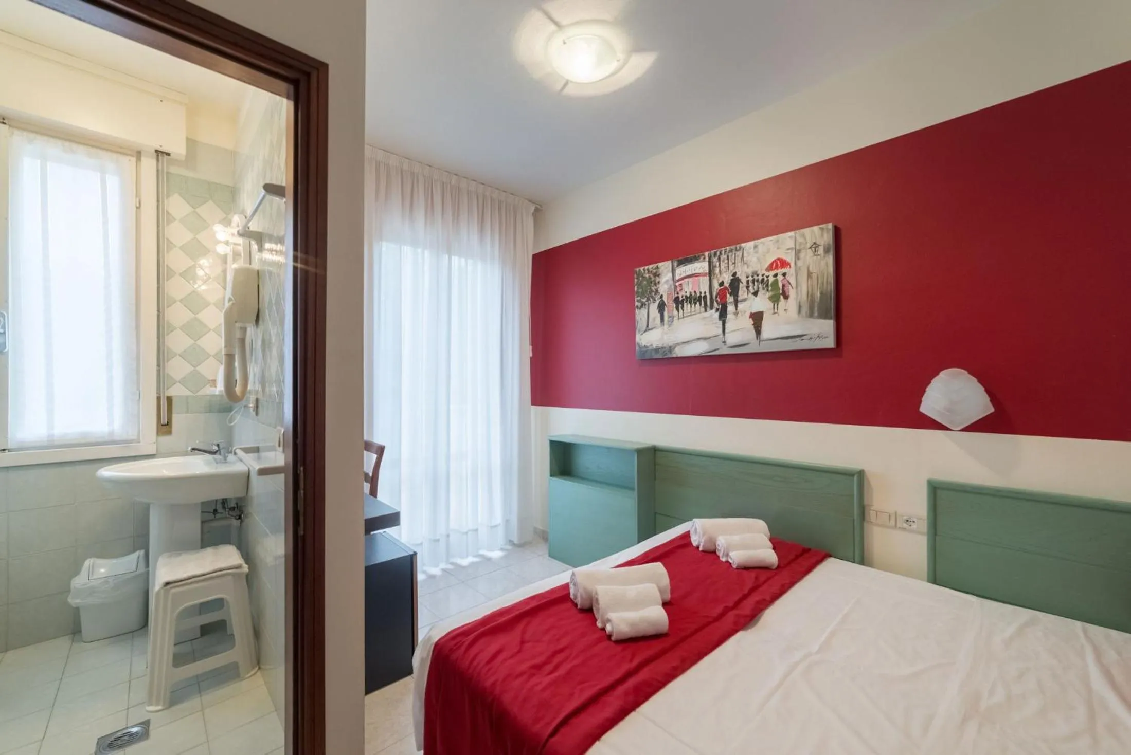 Bedroom, Bed in Hotel Airone