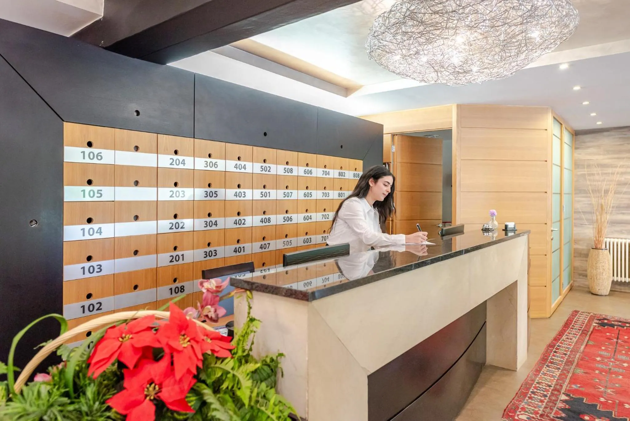 Lobby or reception in Hotel Dolomiti Chalet