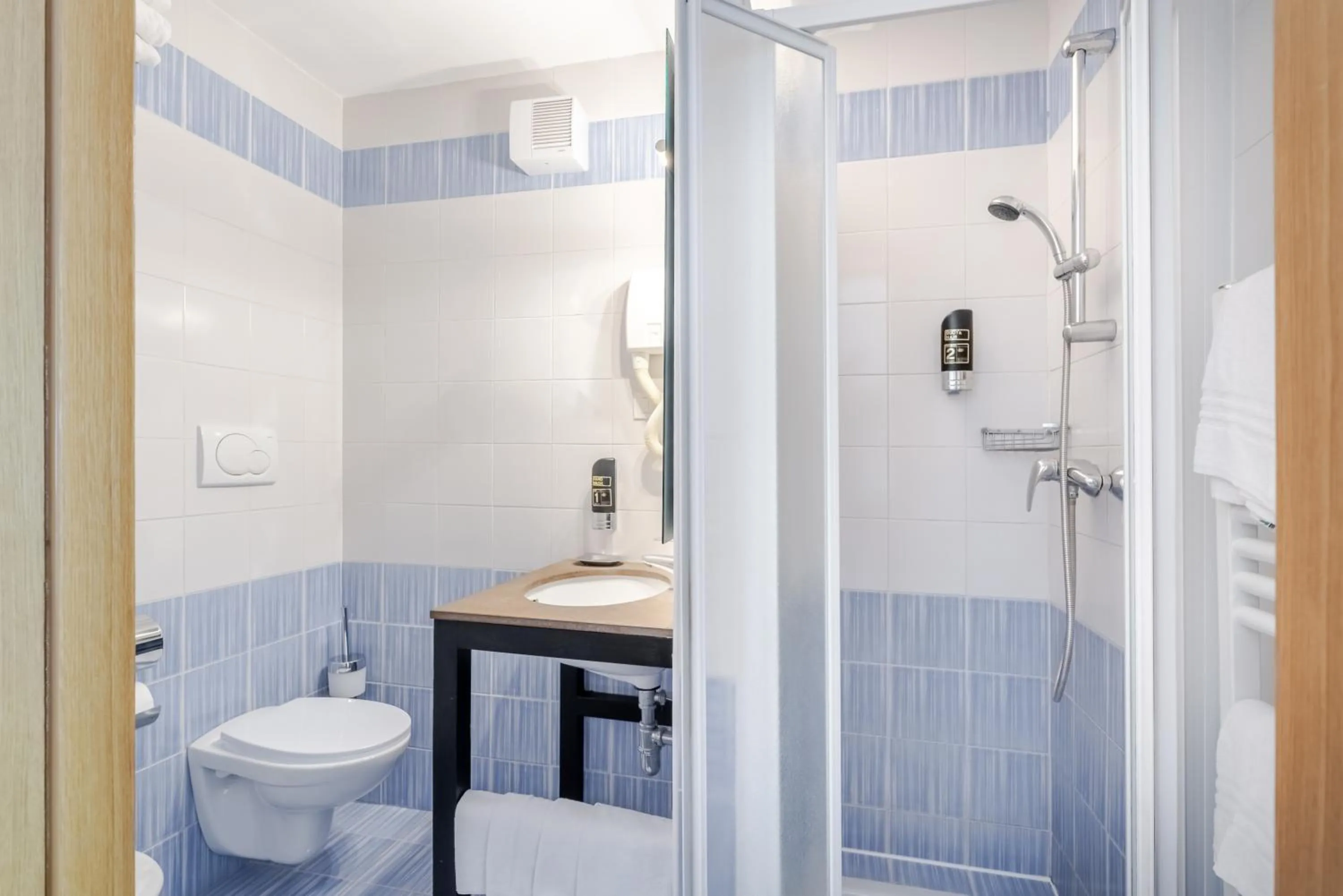 Shower in Hotel Dolomiti Chalet