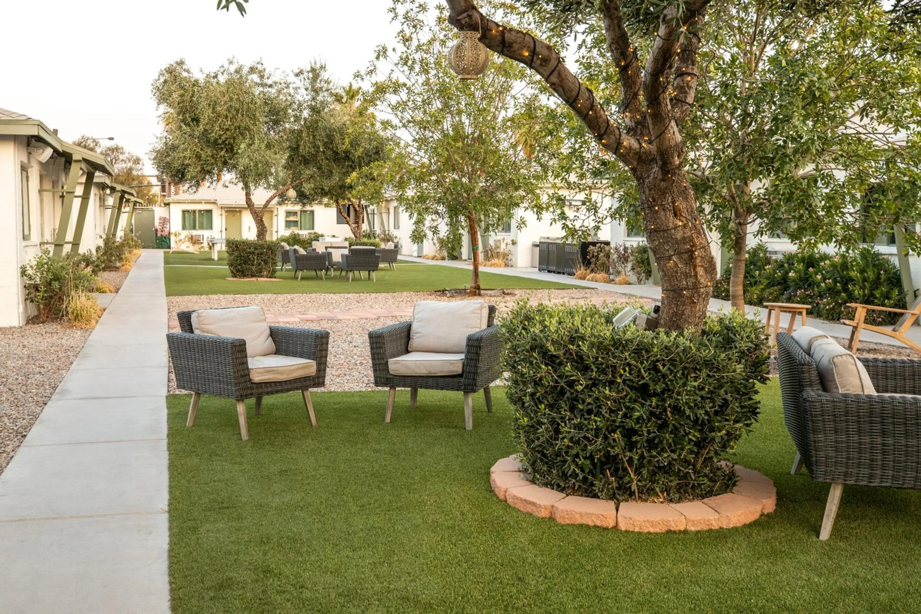 Patio in Bungalows Hostel