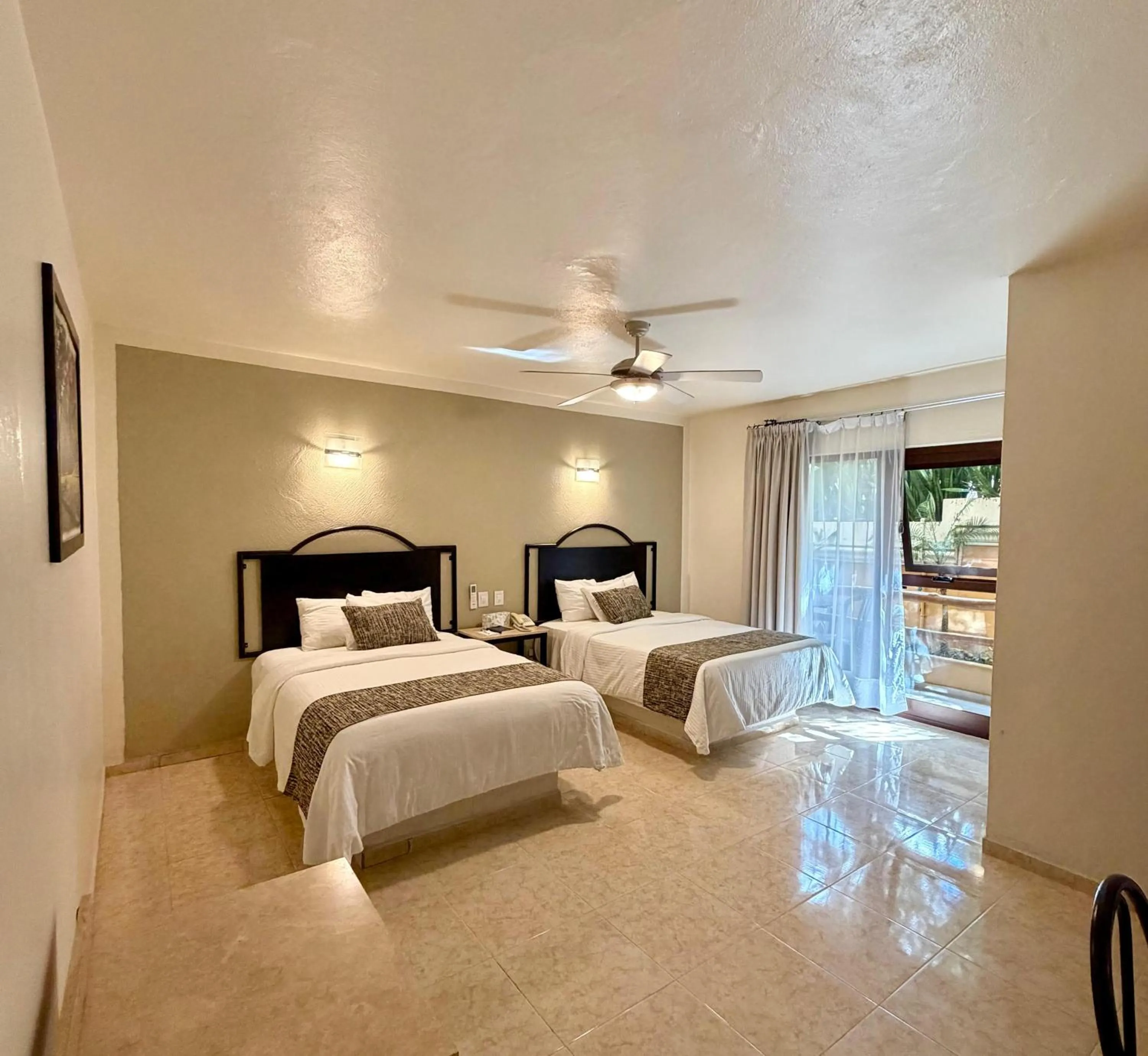 Bed in Hotel Chablis Palenque